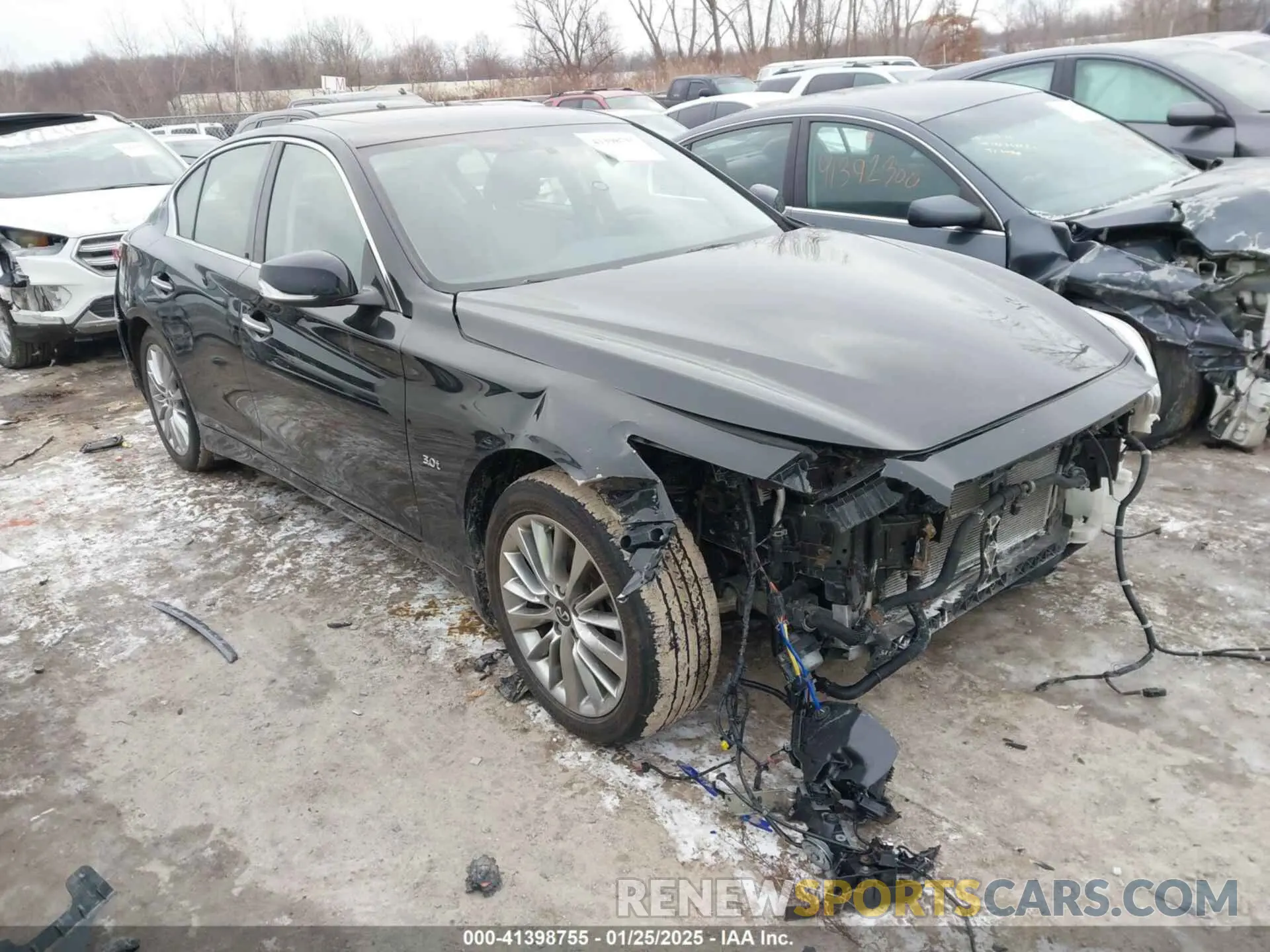 1 Photograph of a damaged car JN1EV7AR9KM593207 INFINITI Q50 2019