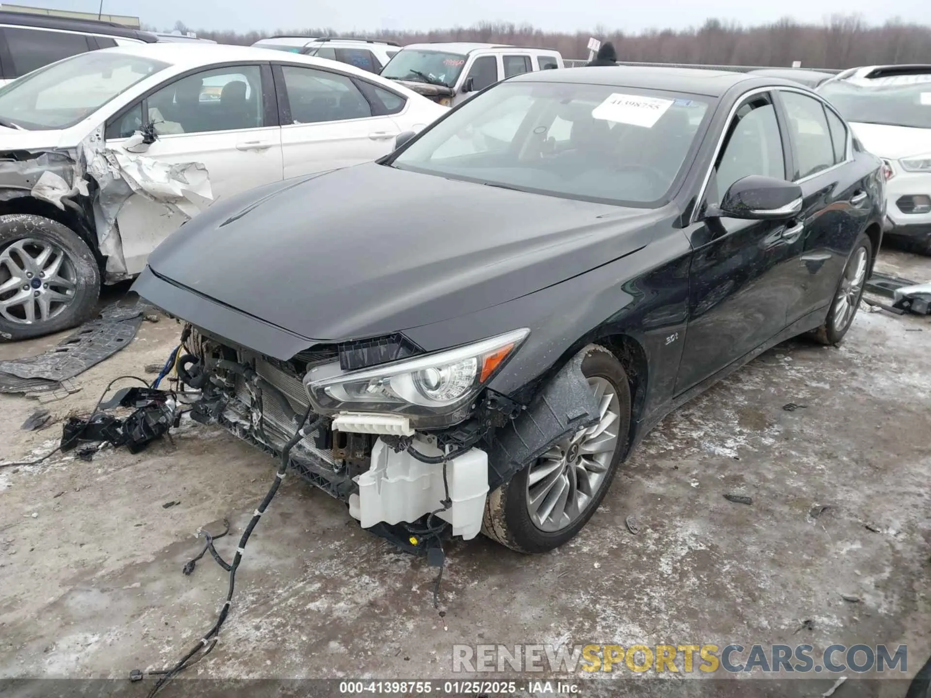 2 Photograph of a damaged car JN1EV7AR9KM593207 INFINITI Q50 2019