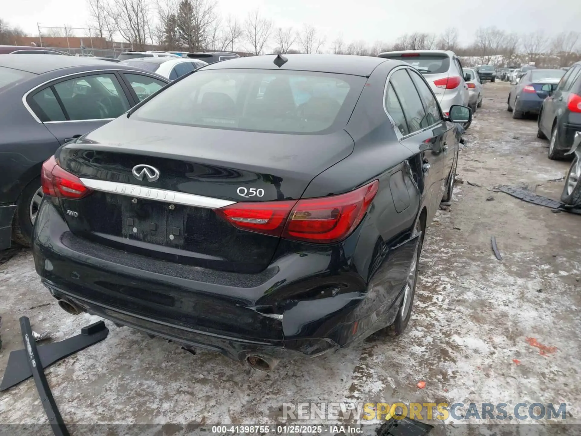 4 Photograph of a damaged car JN1EV7AR9KM593207 INFINITI Q50 2019