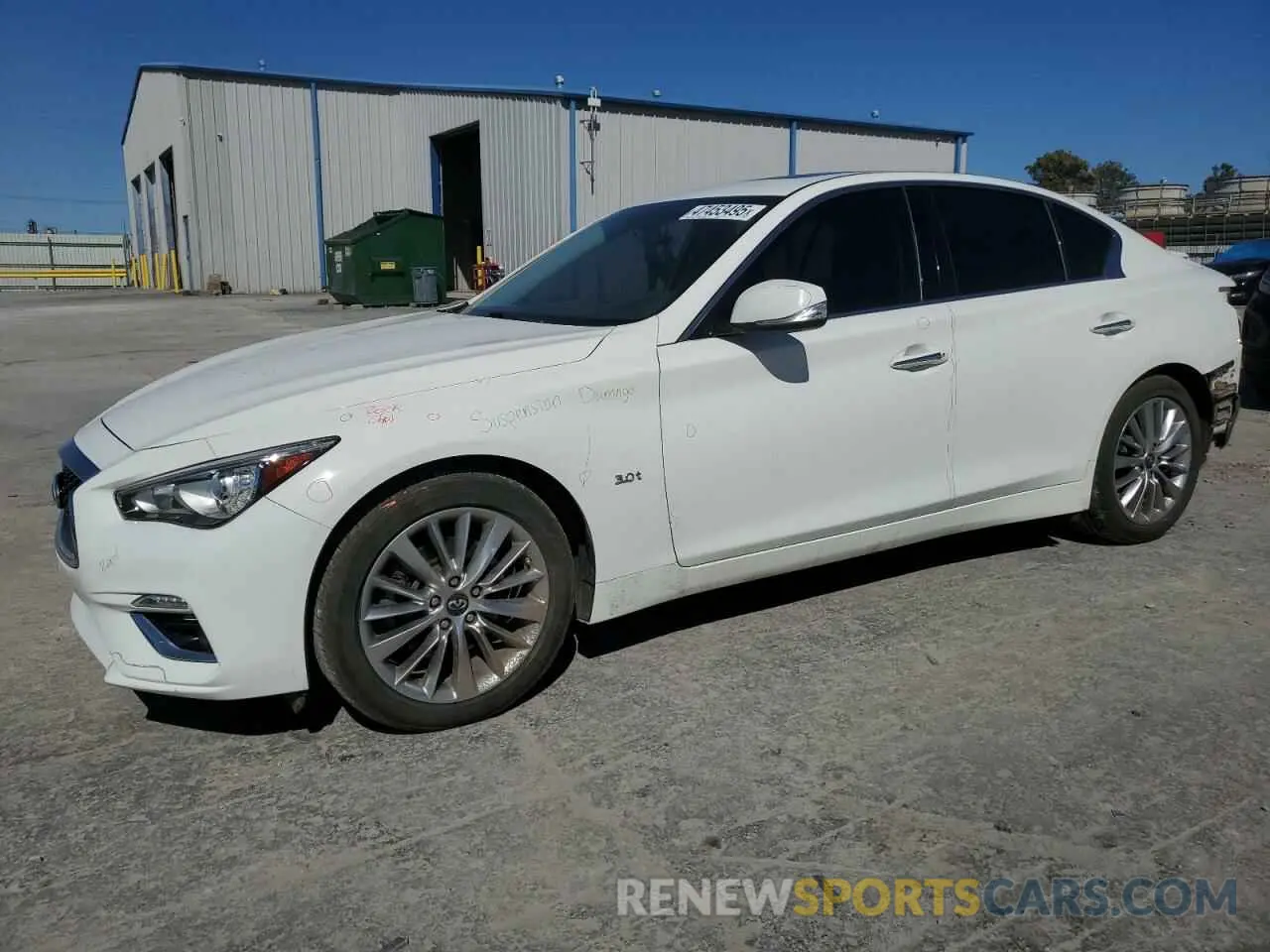 1 Photograph of a damaged car JN1EV7ARXKM558286 INFINITI Q50 2019