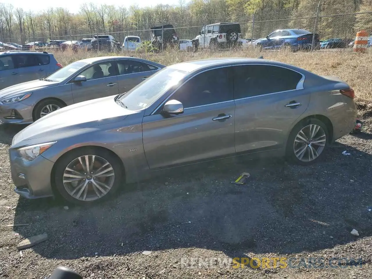 1 Photograph of a damaged car JN1EV7ARXKM590557 INFINITI Q50 2019