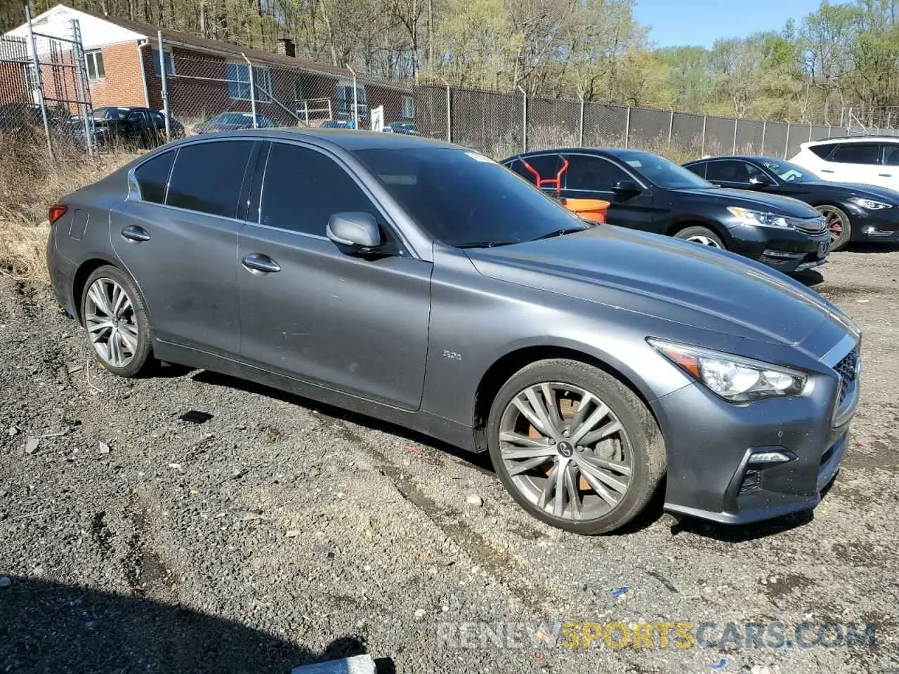 4 Photograph of a damaged car JN1EV7ARXKM590557 INFINITI Q50 2019