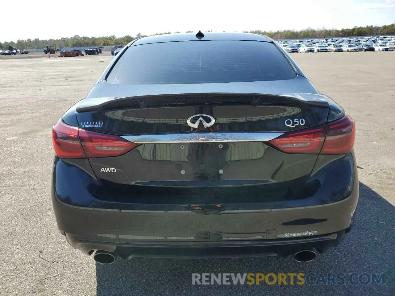 6 Photograph of a damaged car JN1EV7ARXKM592342 INFINITI Q50 2019