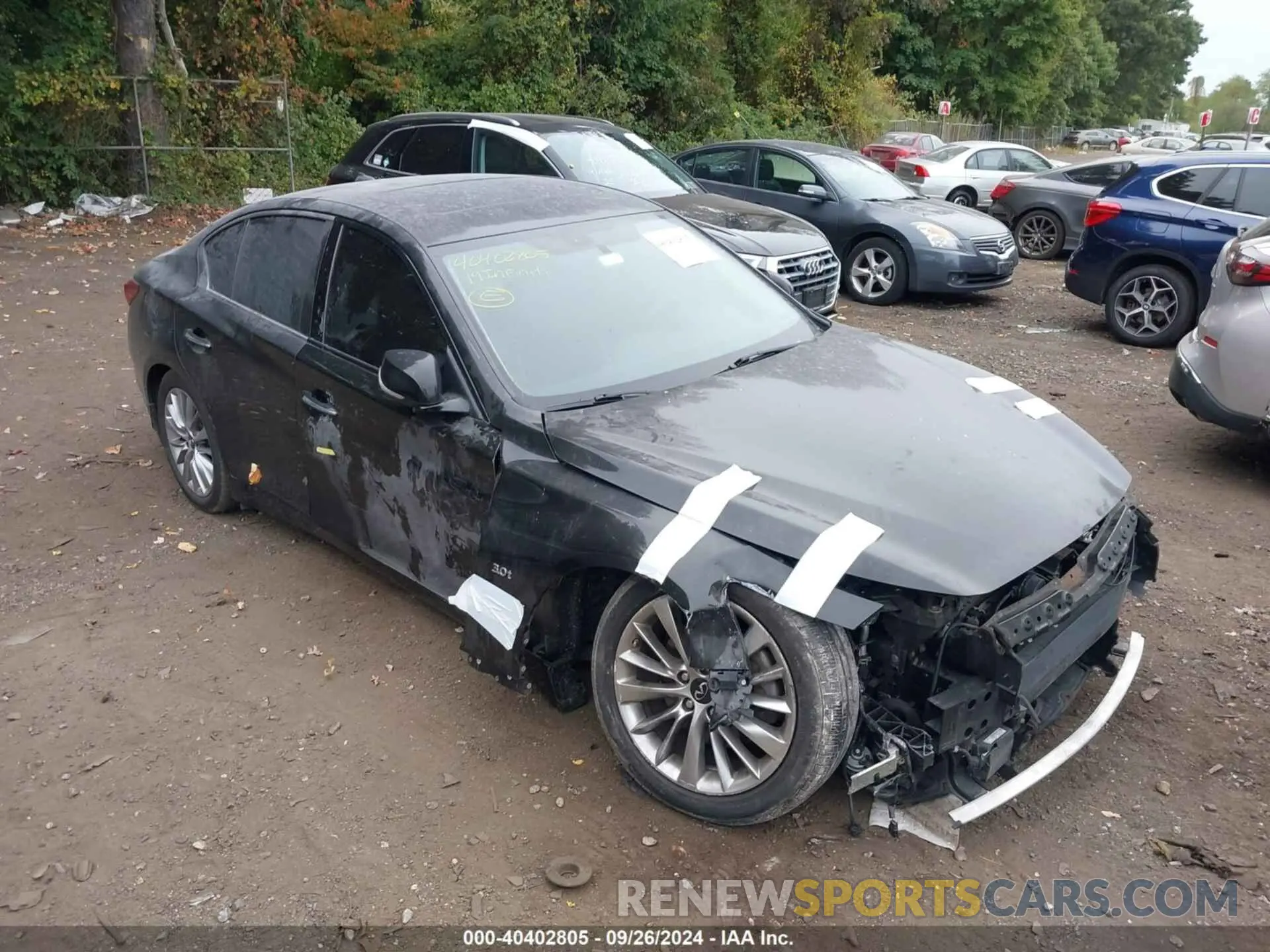 1 Photograph of a damaged car JN1EV7ARXKM593801 INFINITI Q50 2019