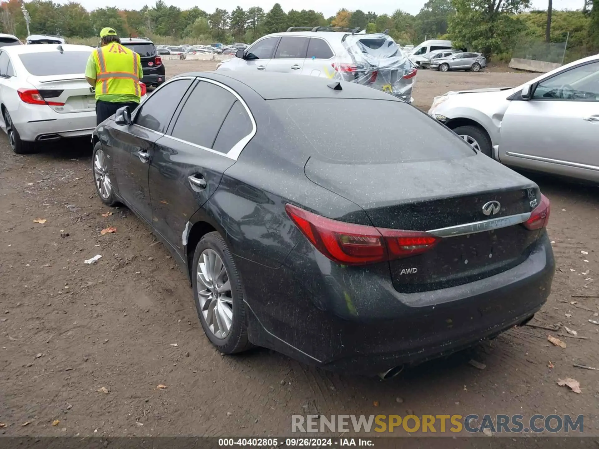 3 Photograph of a damaged car JN1EV7ARXKM593801 INFINITI Q50 2019