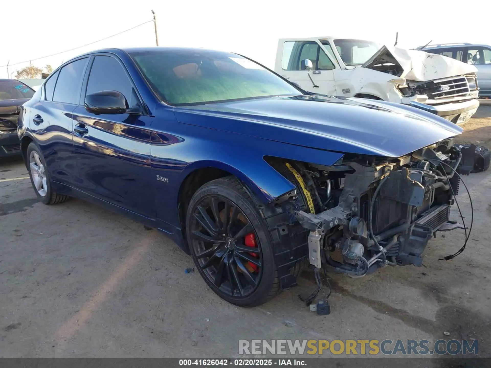1 Photograph of a damaged car JN1FV7AP4KM760186 INFINITI Q50 2019