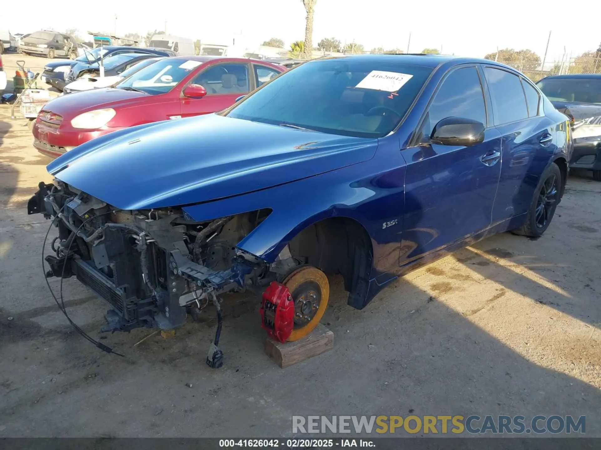 2 Photograph of a damaged car JN1FV7AP4KM760186 INFINITI Q50 2019