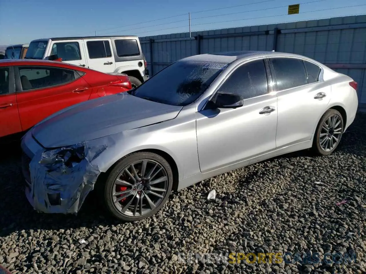 1 Photograph of a damaged car JN1FV7AP6KM760433 INFINITI Q50 2019