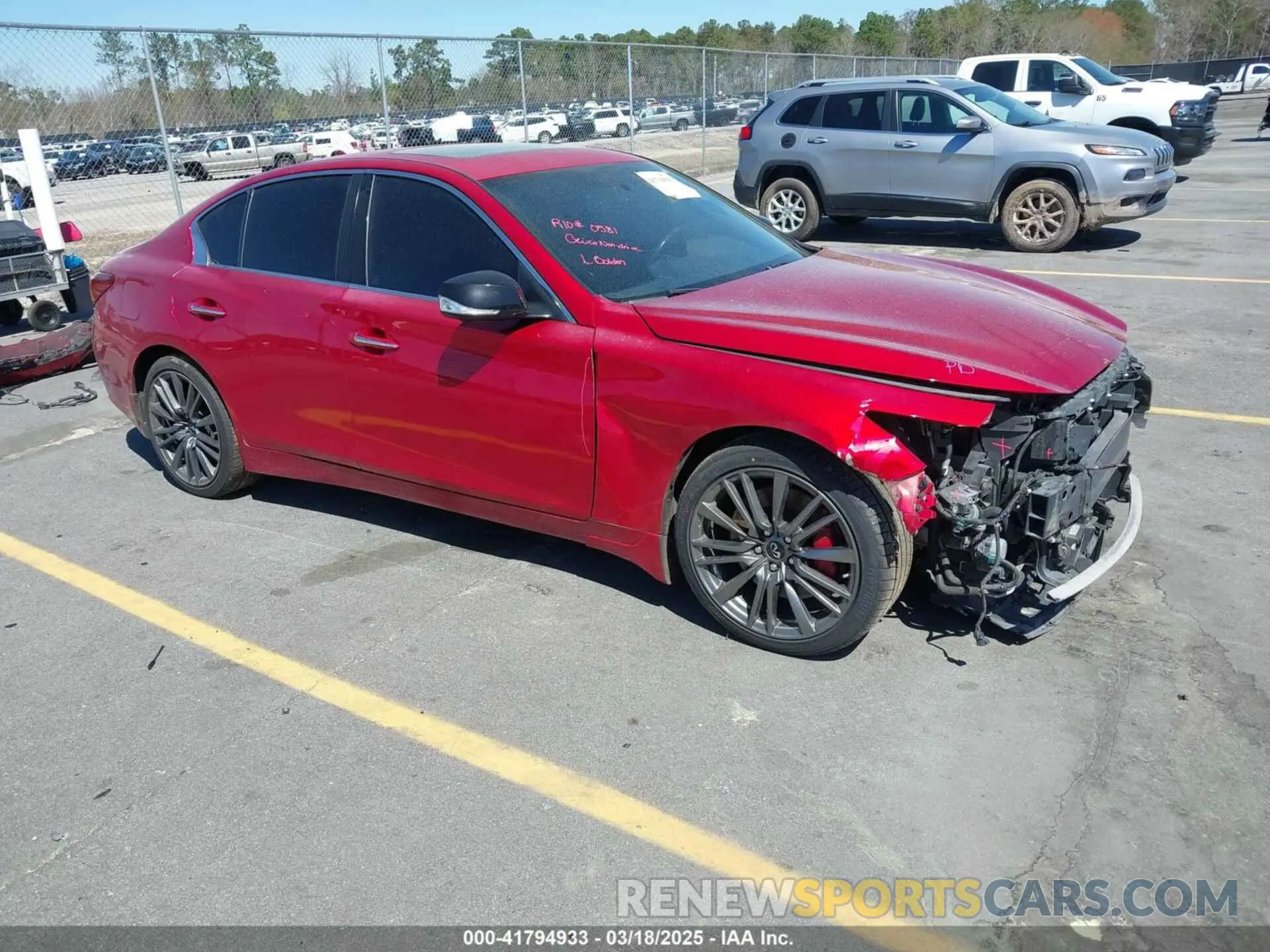 1 Photograph of a damaged car JN1FV7AP8KM760885 INFINITI Q50 2019