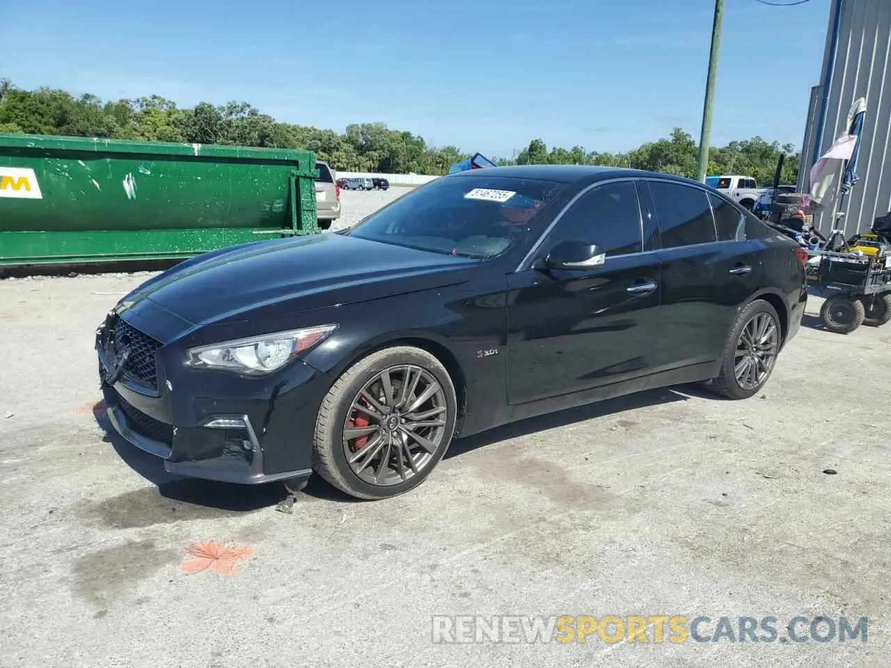 1 Photograph of a damaged car JN1FV7AR0KM800846 INFINITI Q50 2019