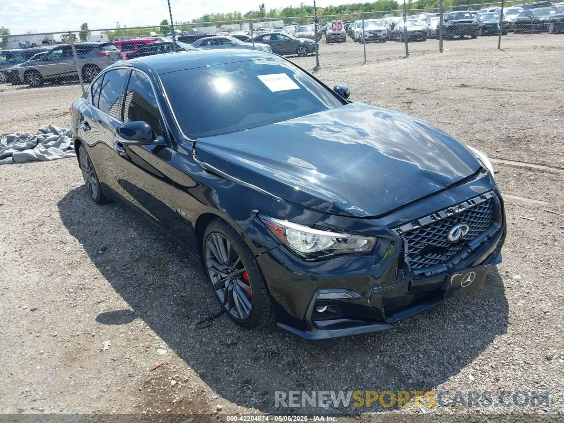 1 Photograph of a damaged car JN1FV7AR0KM830168 INFINITI Q50 2019