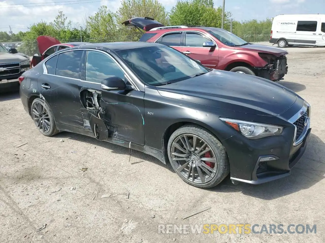 4 Photograph of a damaged car JN1FV7AR2KM830253 INFINITI Q50 2019