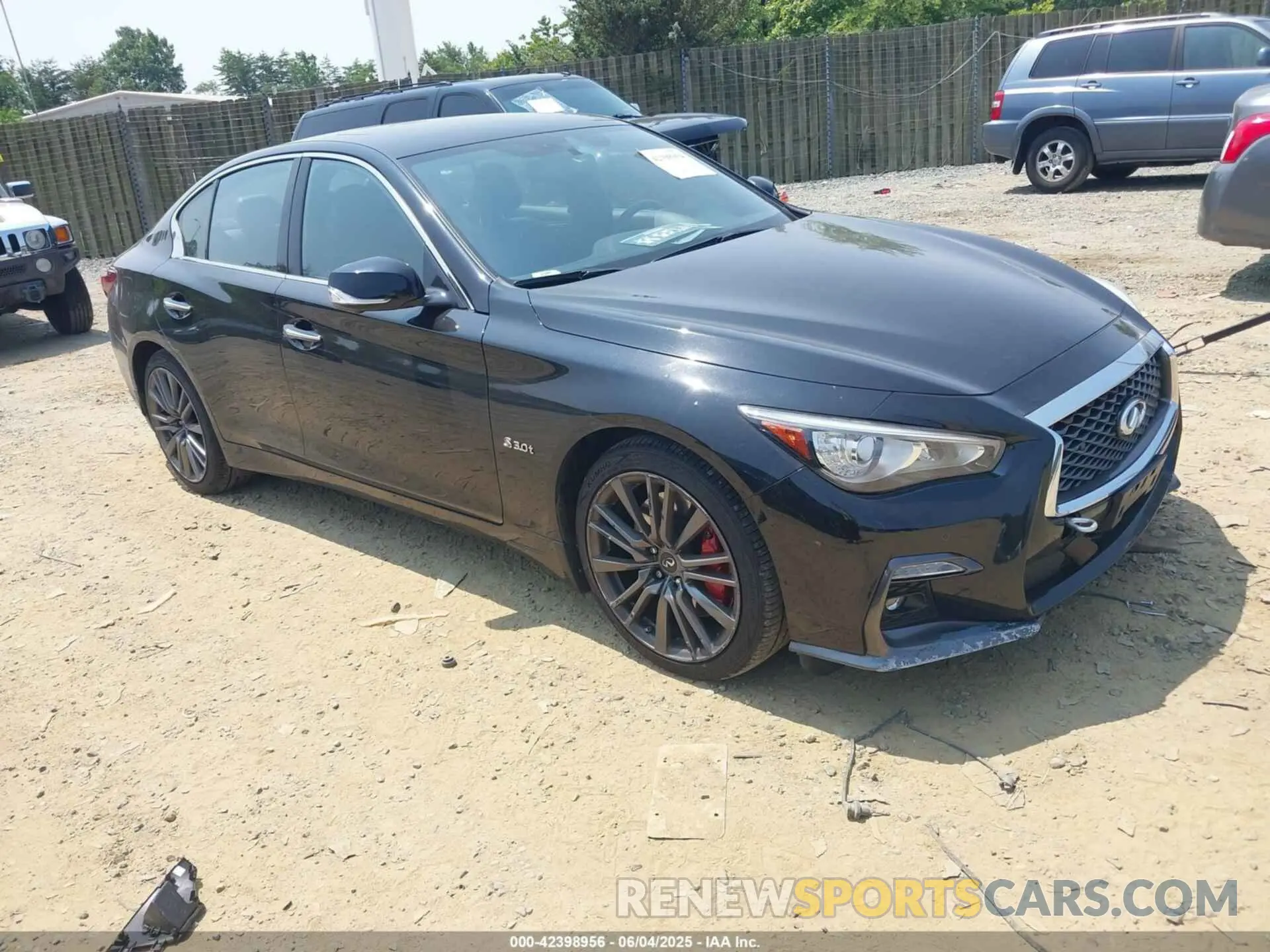 1 Photograph of a damaged car JN1FV7AR3KM800579 INFINITI Q50 2019