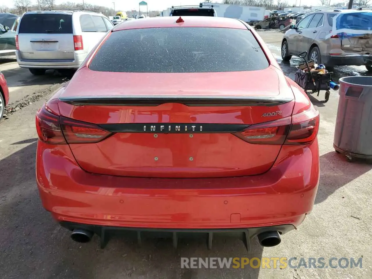 6 Photograph of a damaged car JN1FV7AR4KM800011 INFINITI Q50 2019