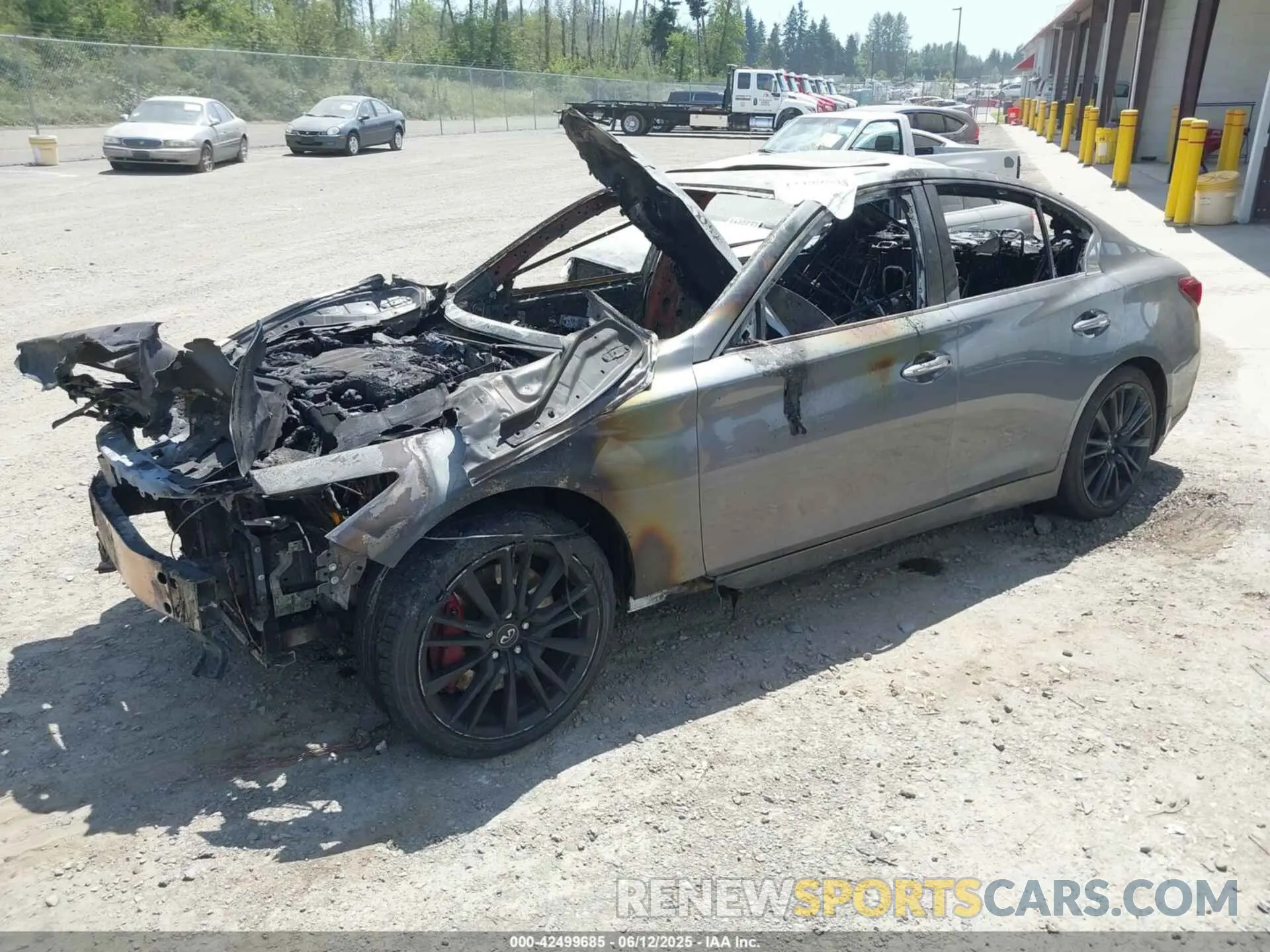 2 Photograph of a damaged car JN1FV7AR4KM801000 INFINITI Q50 2019