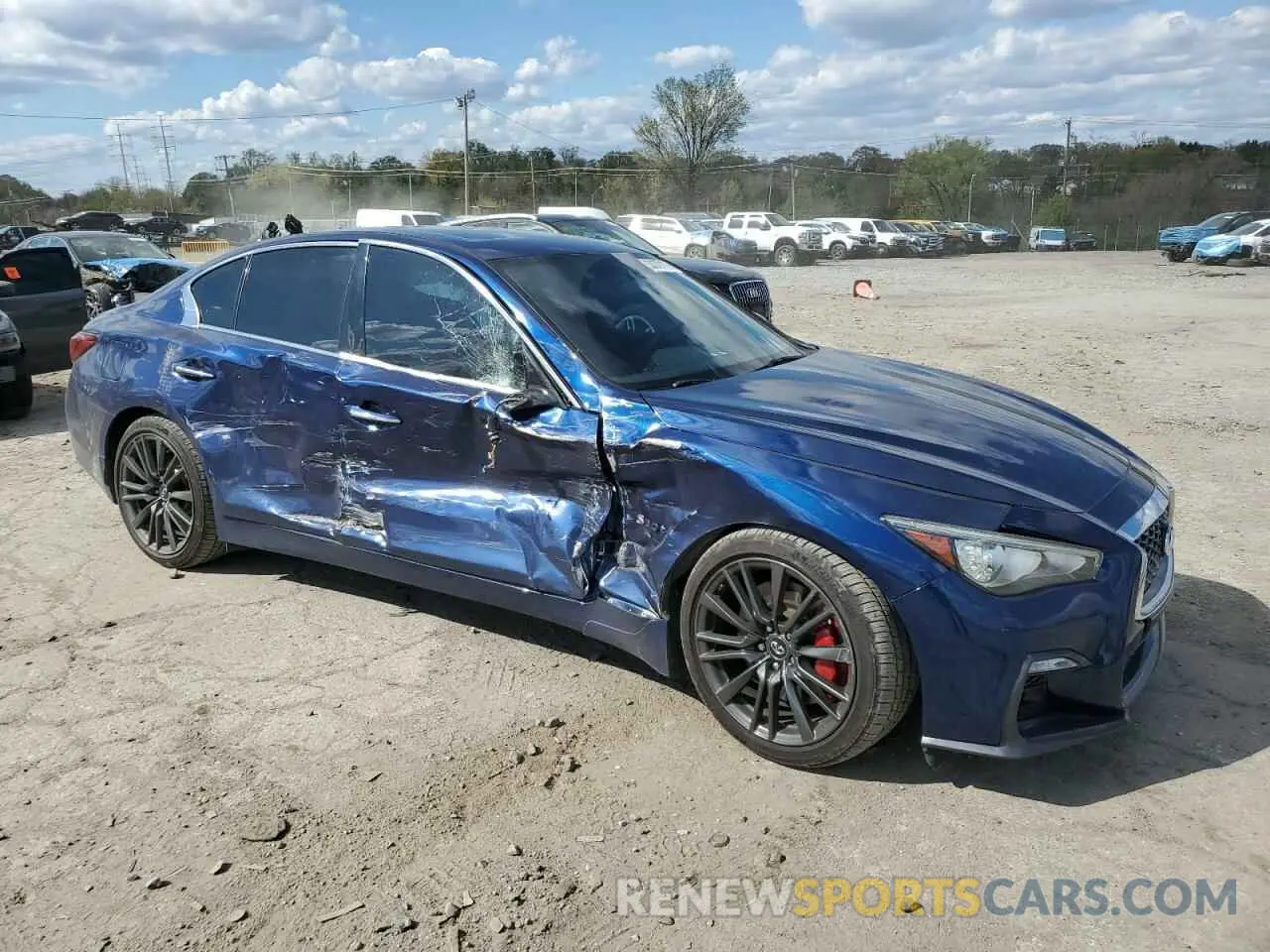 4 Photograph of a damaged car JN1FV7AR8KM800352 INFINITI Q50 2019