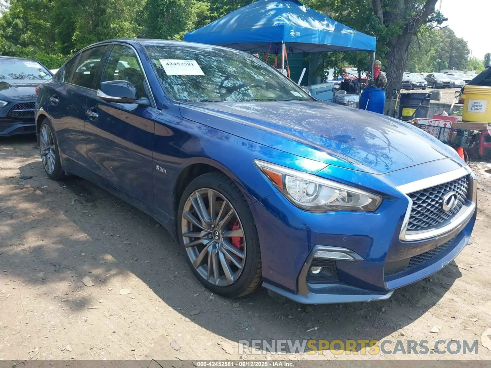 1 Photograph of a damaged car JN1FV7AR9KM800747 INFINITI Q50 2019
