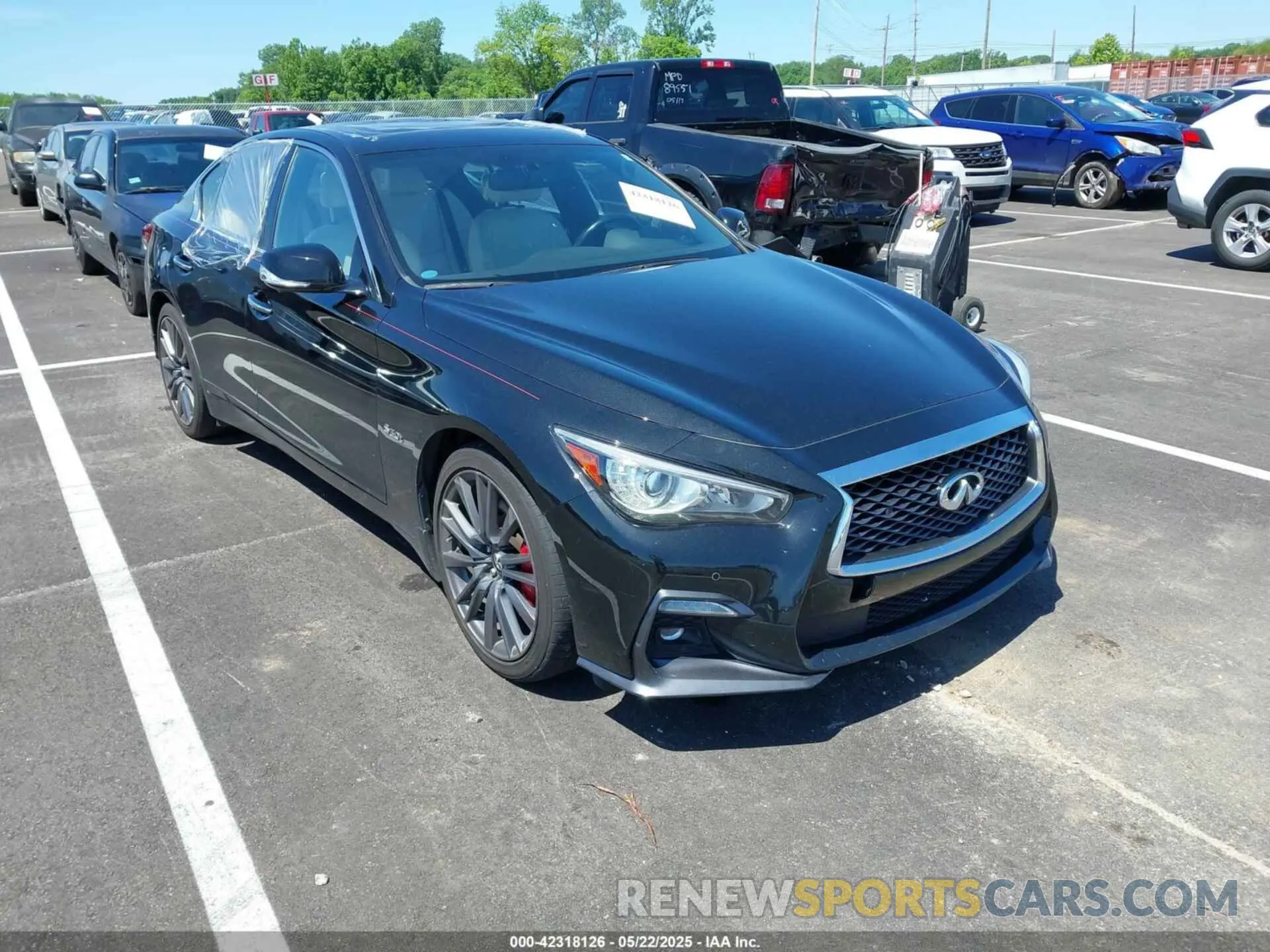 1 Photograph of a damaged car JN1FV7ARXKM830002 INFINITI Q50 2019
