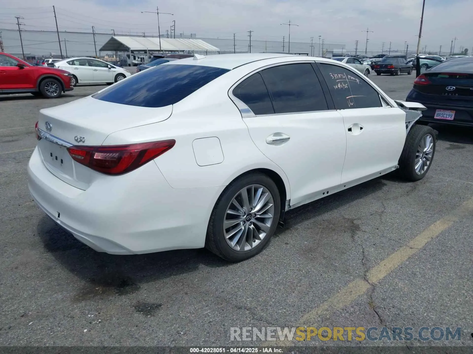 4 Photograph of a damaged car JN1EV7AP0LM203773 INFINITI Q50 2020
