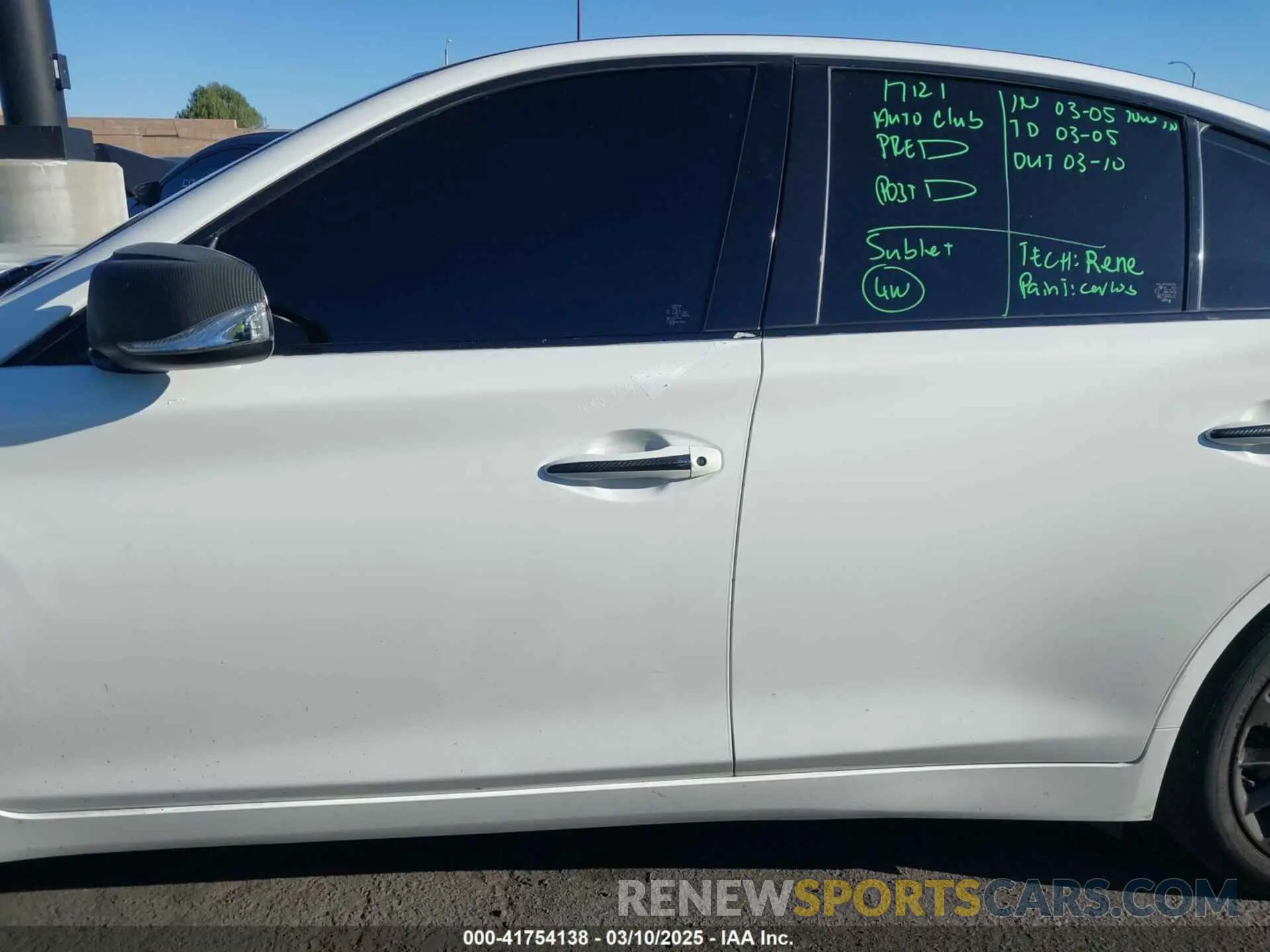 15 Photograph of a damaged car JN1EV7AP0LM207094 INFINITI Q50 2020