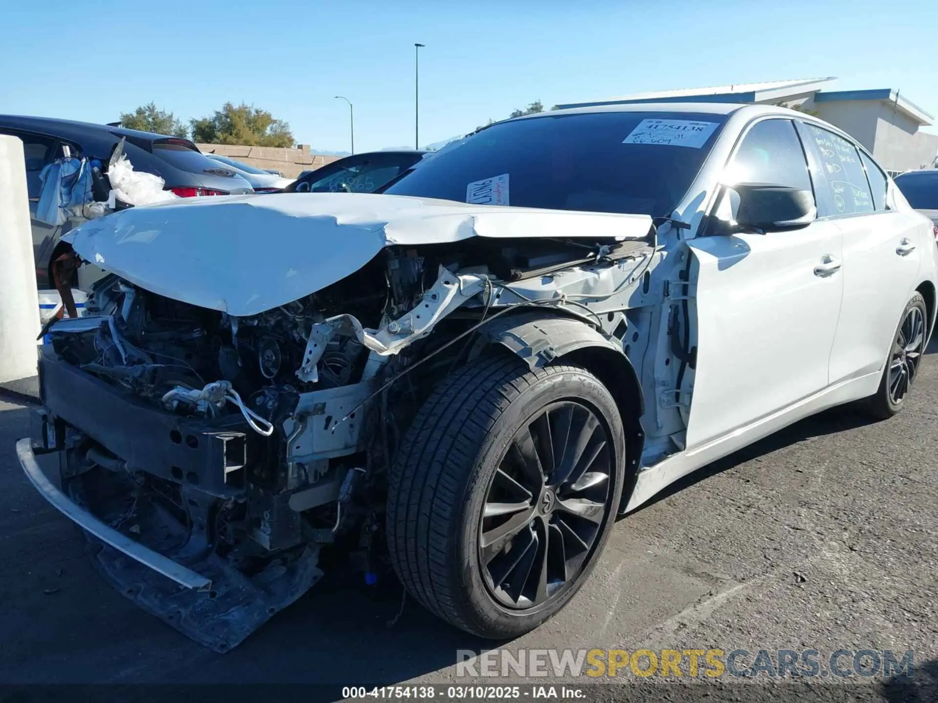 2 Photograph of a damaged car JN1EV7AP0LM207094 INFINITI Q50 2020