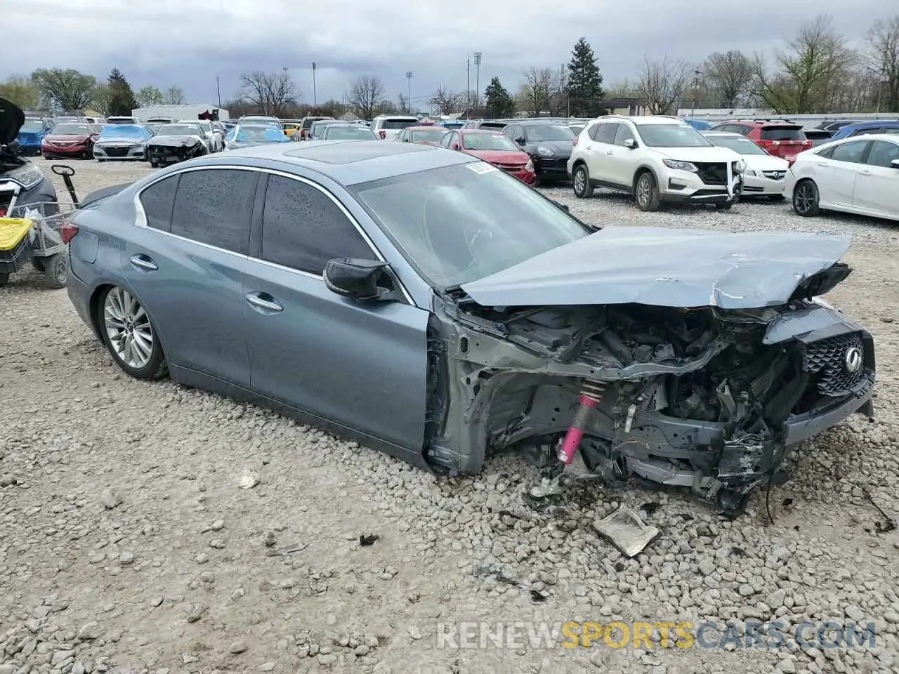 4 Photograph of a damaged car JN1EV7AP0LM207886 INFINITI Q50 2020