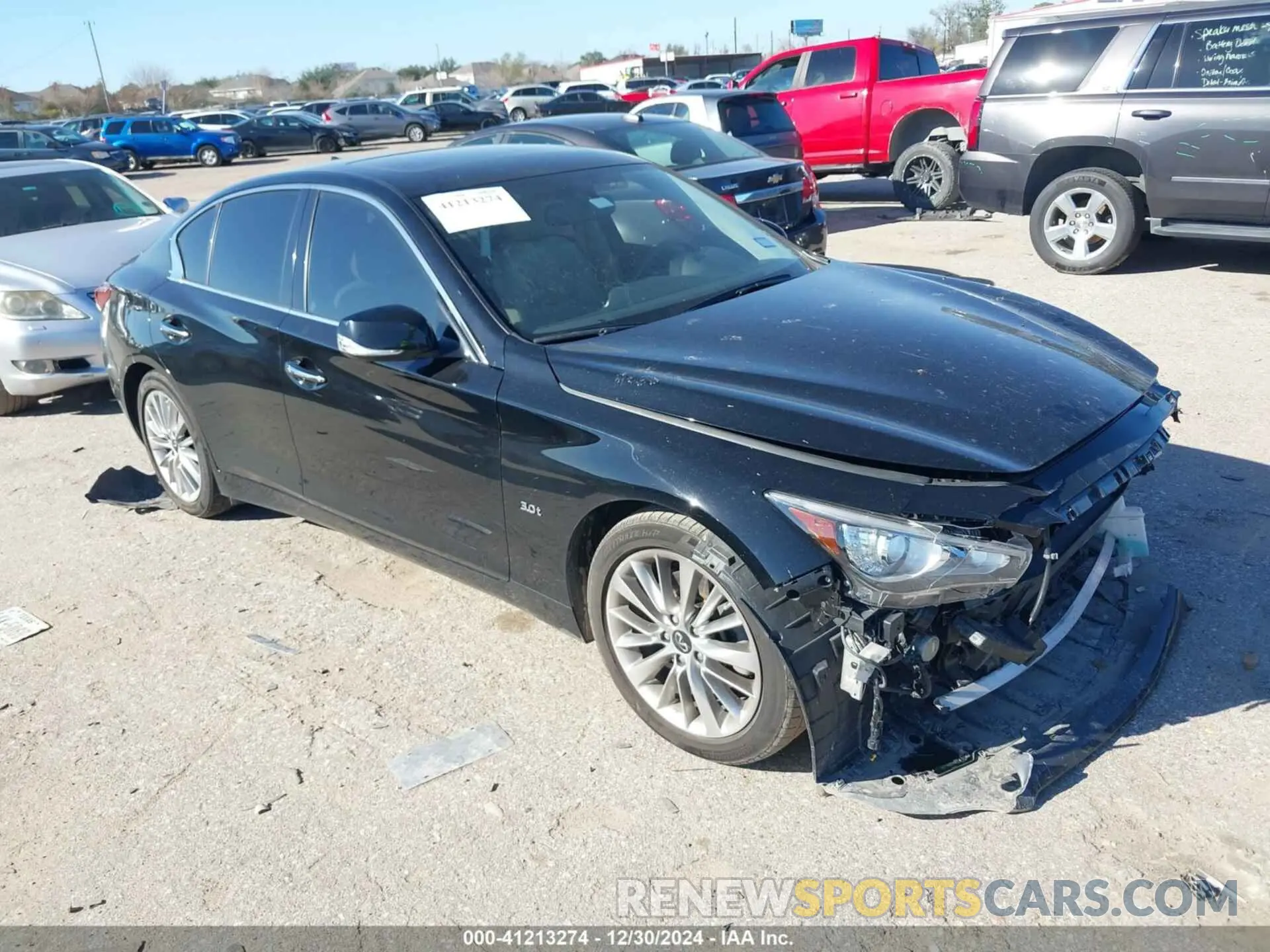 1 Photograph of a damaged car JN1EV7AP0LM208505 INFINITI Q50 2020
