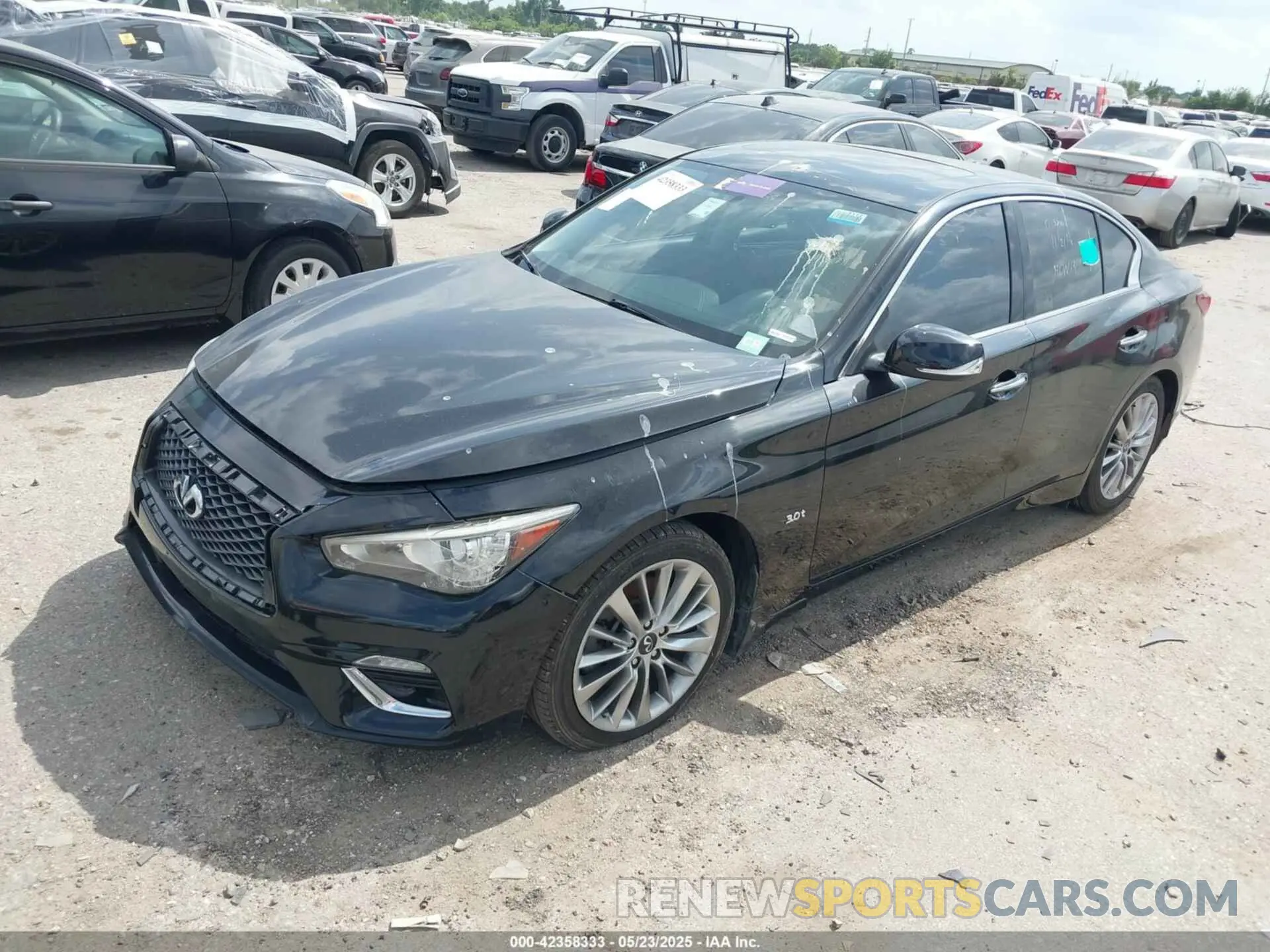 2 Photograph of a damaged car JN1EV7AP1LM201269 INFINITI Q50 2020