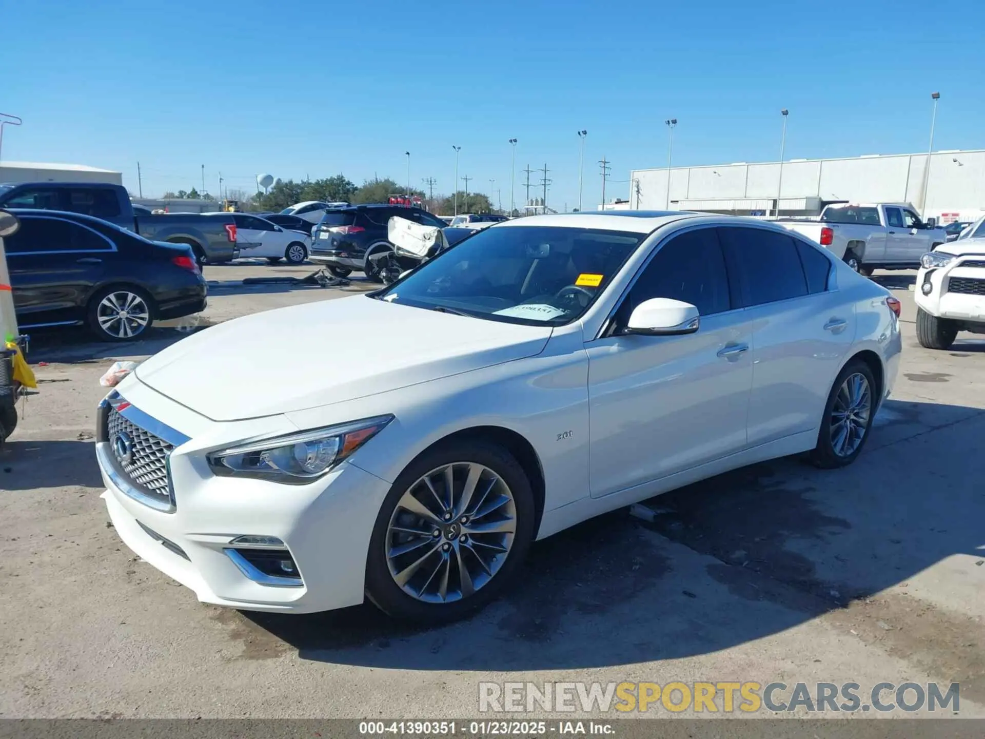 2 Photograph of a damaged car JN1EV7AP1LM205306 INFINITI Q50 2020