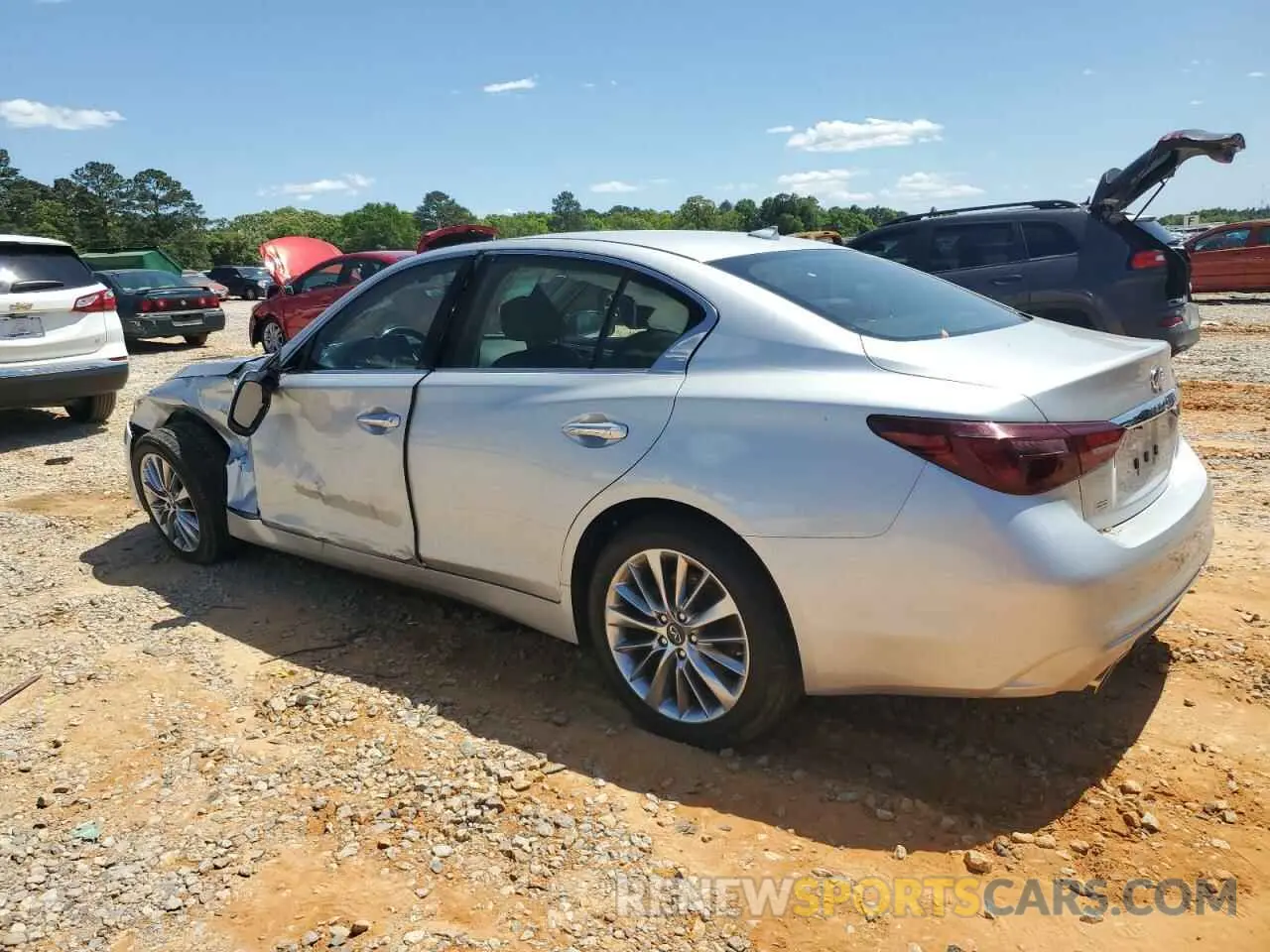 2 Photograph of a damaged car JN1EV7AP2LM206478 INFINITI Q50 2020