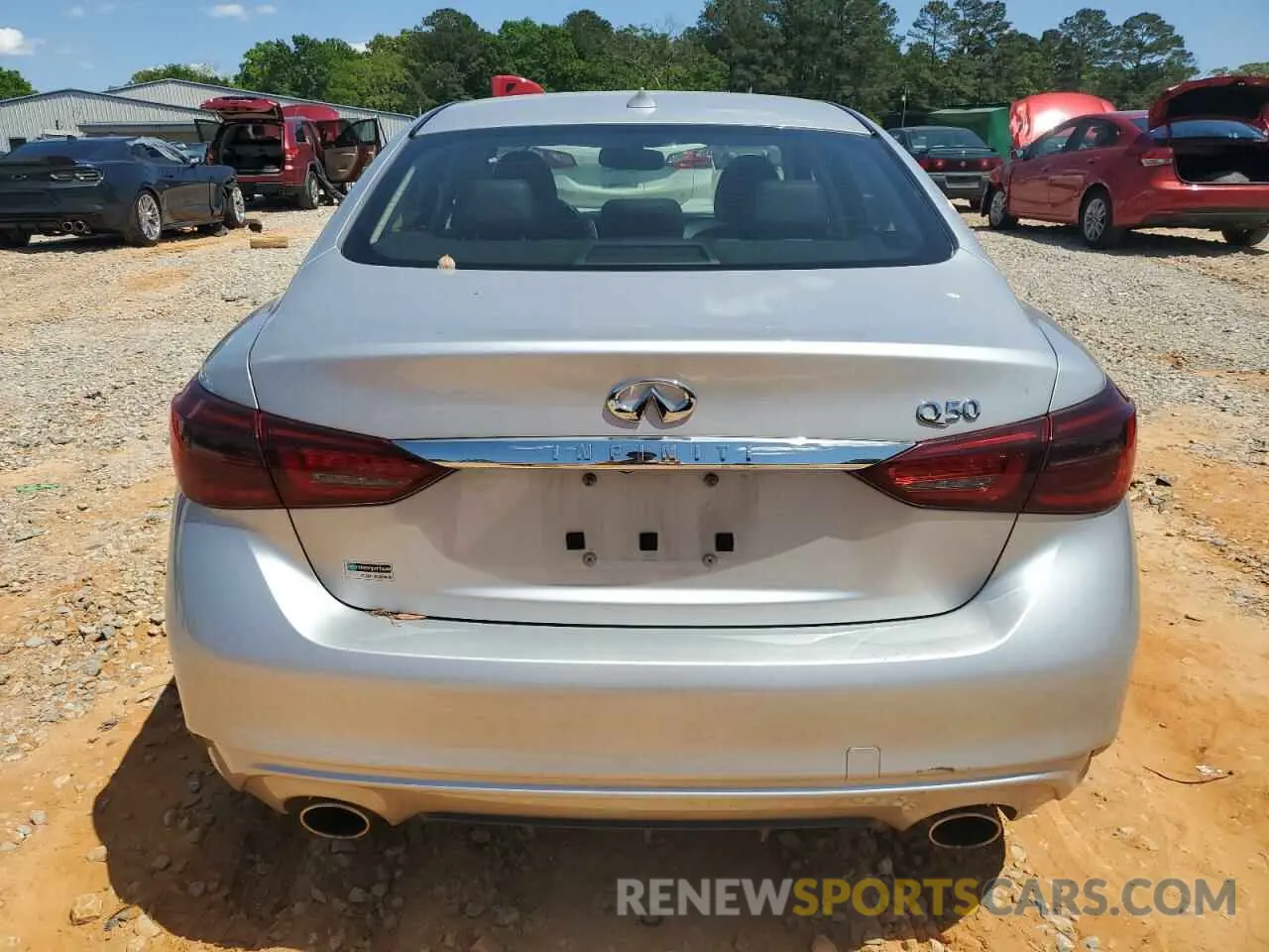 6 Photograph of a damaged car JN1EV7AP2LM206478 INFINITI Q50 2020