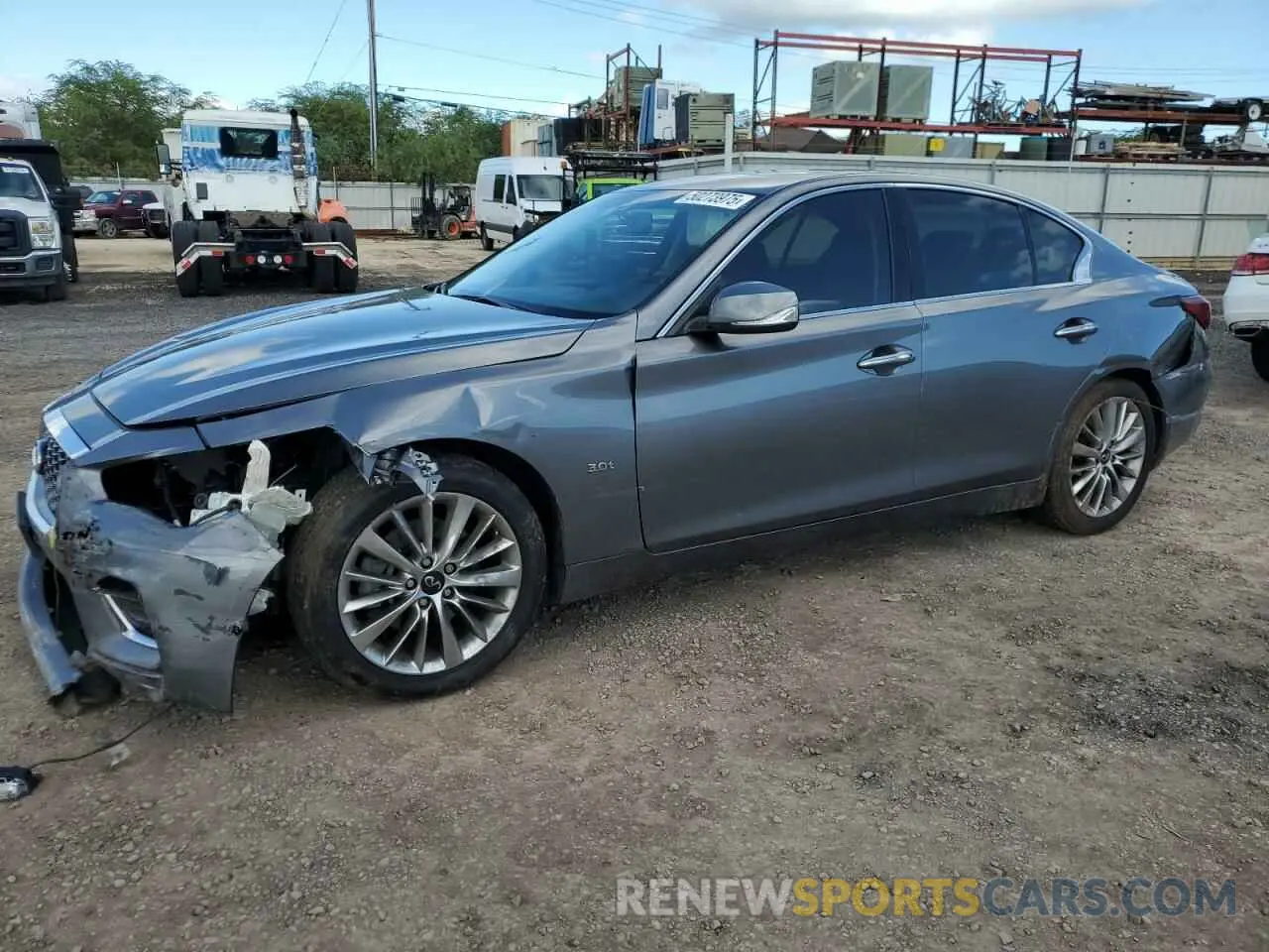 1 Photograph of a damaged car JN1EV7AP2LM207128 INFINITI Q50 2020