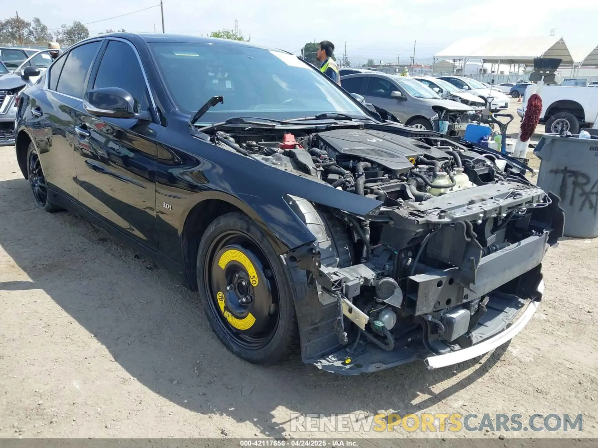 1 Photograph of a damaged car JN1EV7AP3LM203377 INFINITI Q50 2020