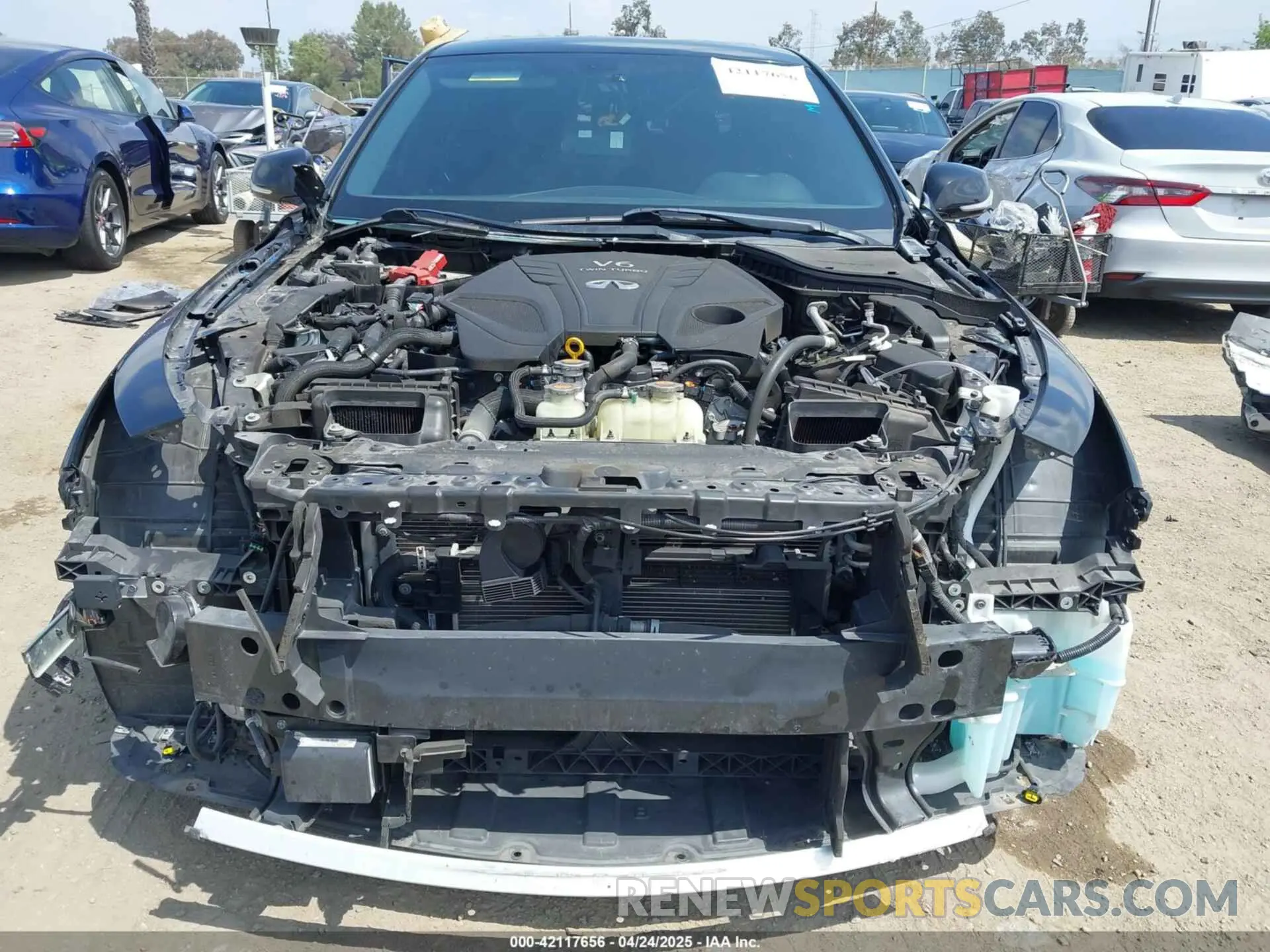 6 Photograph of a damaged car JN1EV7AP3LM203377 INFINITI Q50 2020