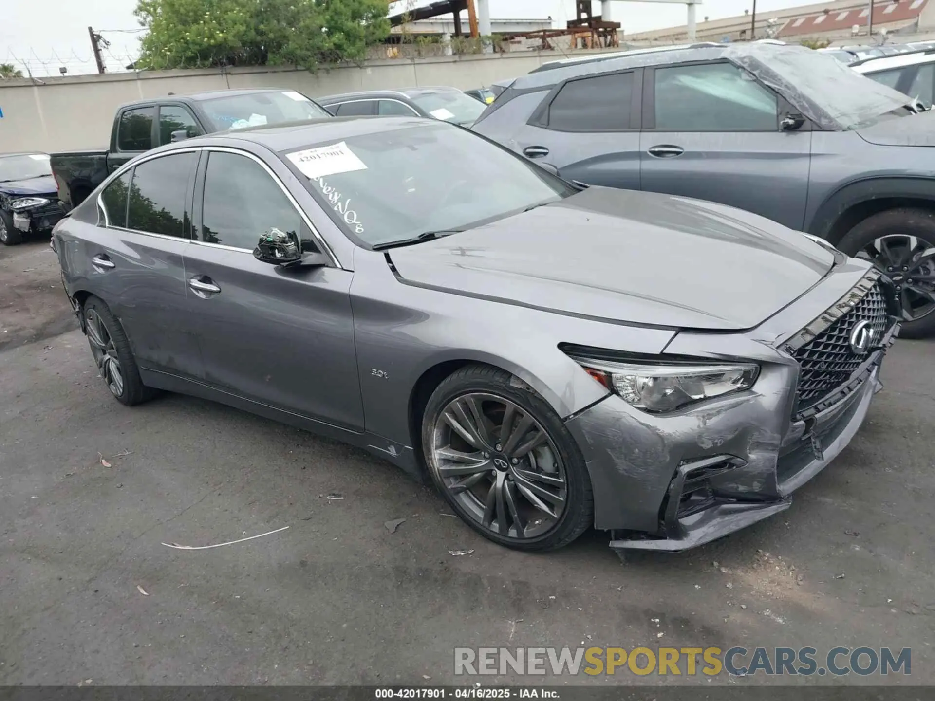1 Photograph of a damaged car JN1EV7AP3LM208059 INFINITI Q50 2020