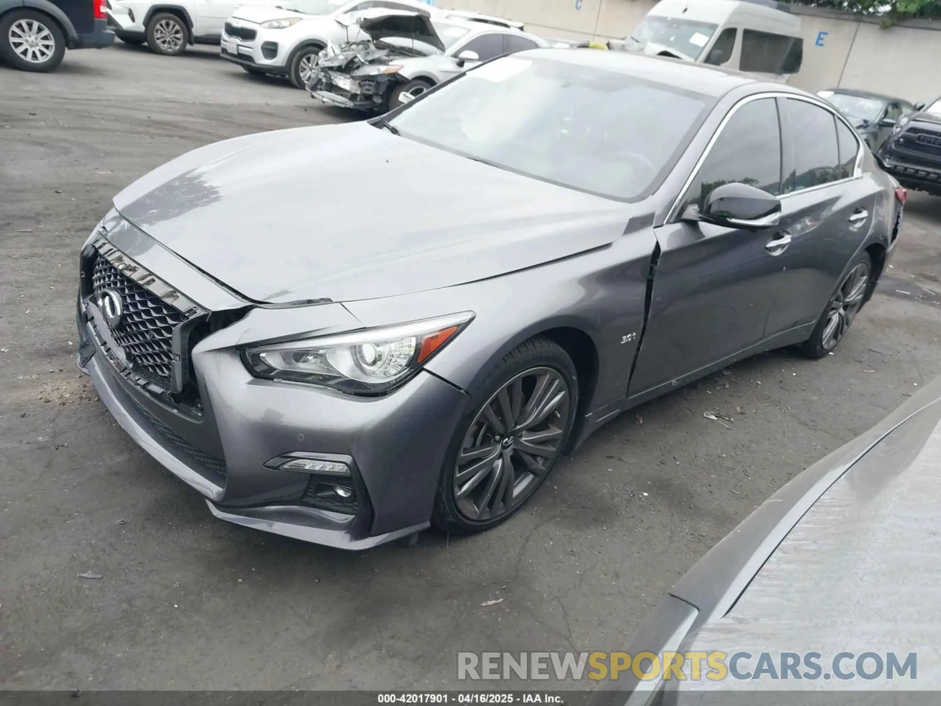 2 Photograph of a damaged car JN1EV7AP3LM208059 INFINITI Q50 2020