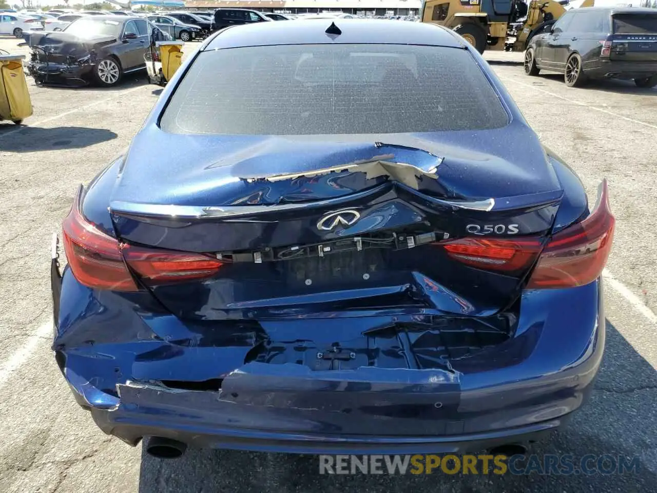 6 Photograph of a damaged car JN1EV7AP4LM208572 INFINITI Q50 2020