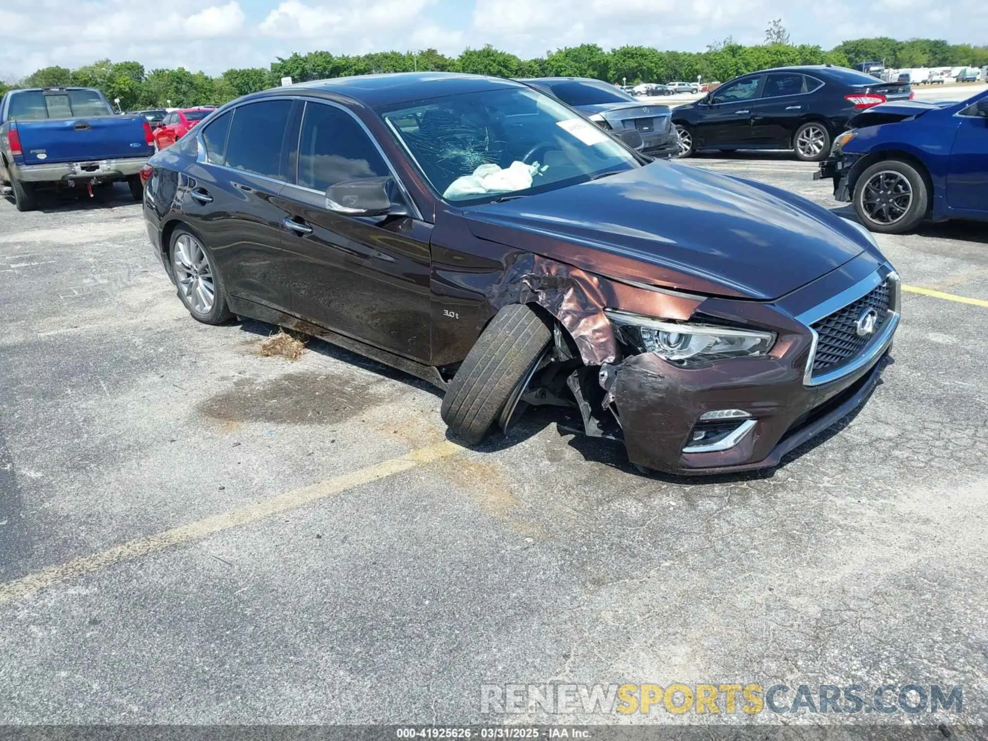 1 Photograph of a damaged car JN1EV7AP5LM204160 INFINITI Q50 2020
