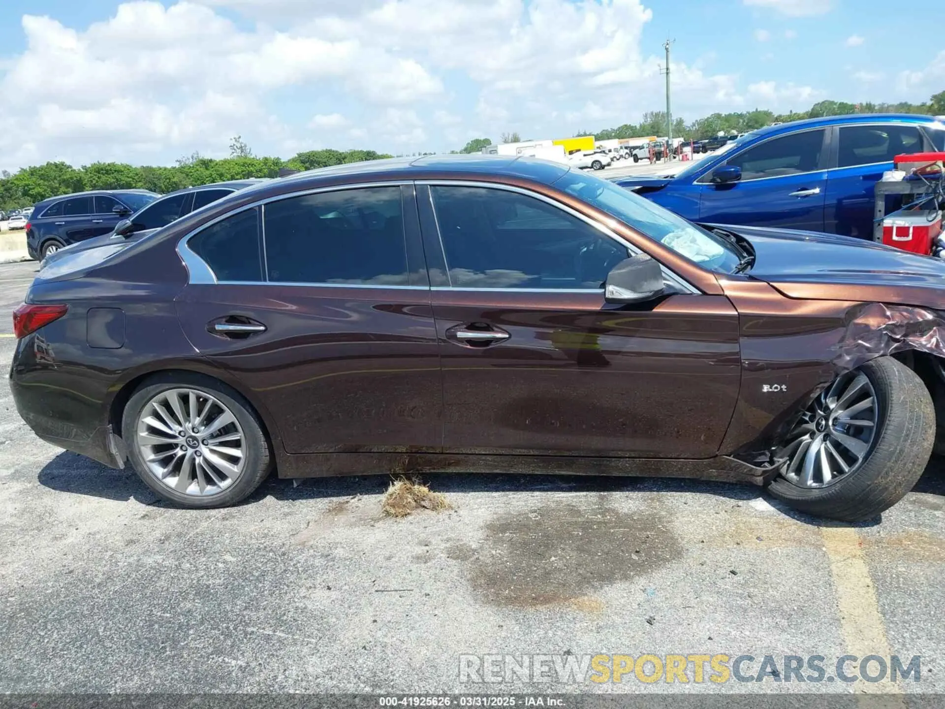 13 Photograph of a damaged car JN1EV7AP5LM204160 INFINITI Q50 2020