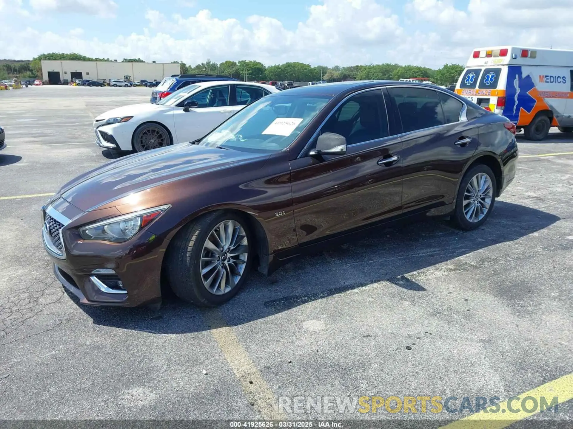 2 Photograph of a damaged car JN1EV7AP5LM204160 INFINITI Q50 2020