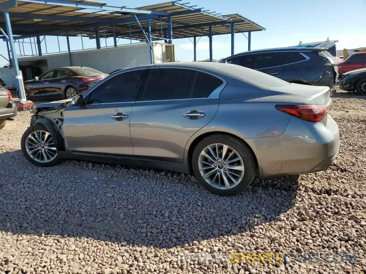 2 Photograph of a damaged car JN1EV7AP6LM205821 INFINITI Q50 2020