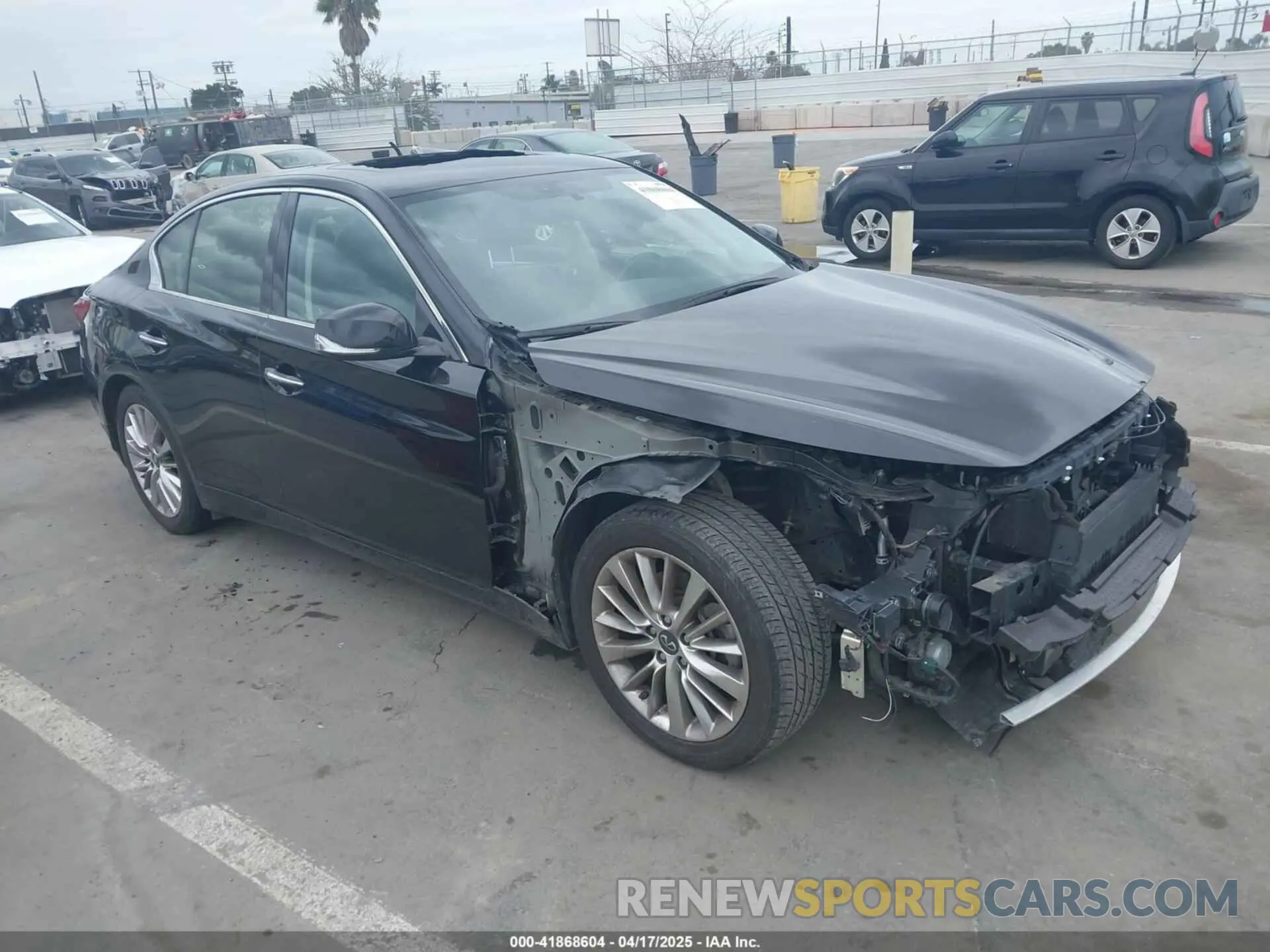 1 Photograph of a damaged car JN1EV7AP6LM206614 INFINITI Q50 2020
