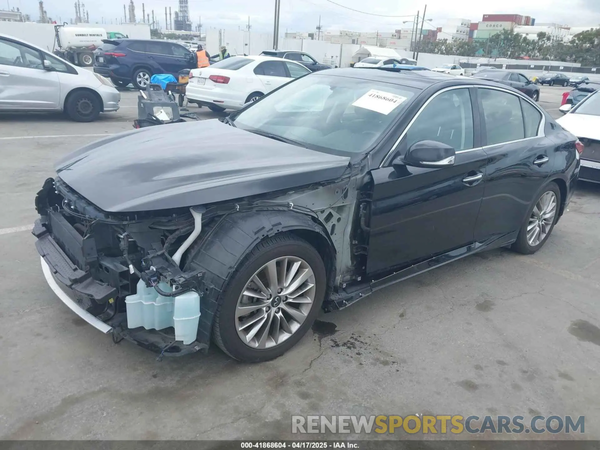 2 Photograph of a damaged car JN1EV7AP6LM206614 INFINITI Q50 2020