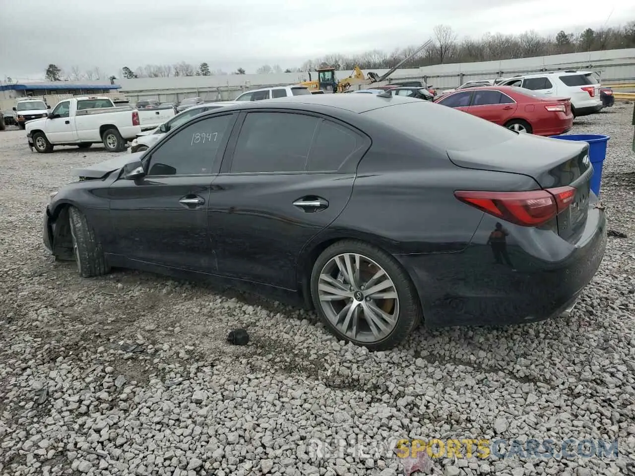 2 Photograph of a damaged car JN1EV7AP7LM205102 INFINITI Q50 2020
