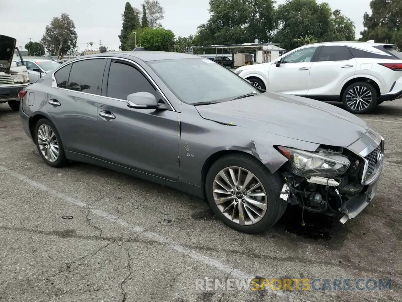 4 Photograph of a damaged car JN1EV7AP7LM206136 INFINITI Q50 2020