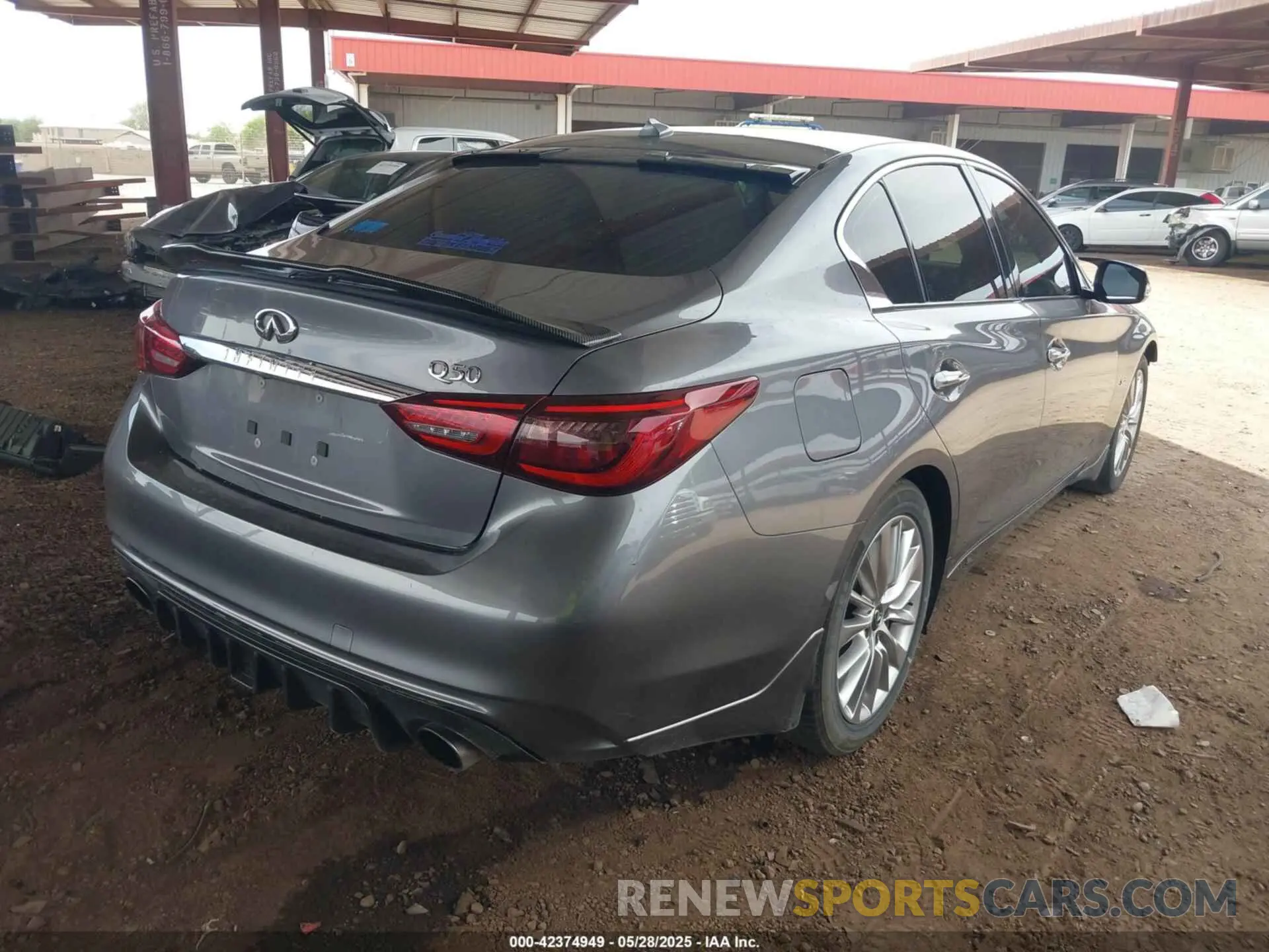 4 Photograph of a damaged car JN1EV7AP7LM208498 INFINITI Q50 2020