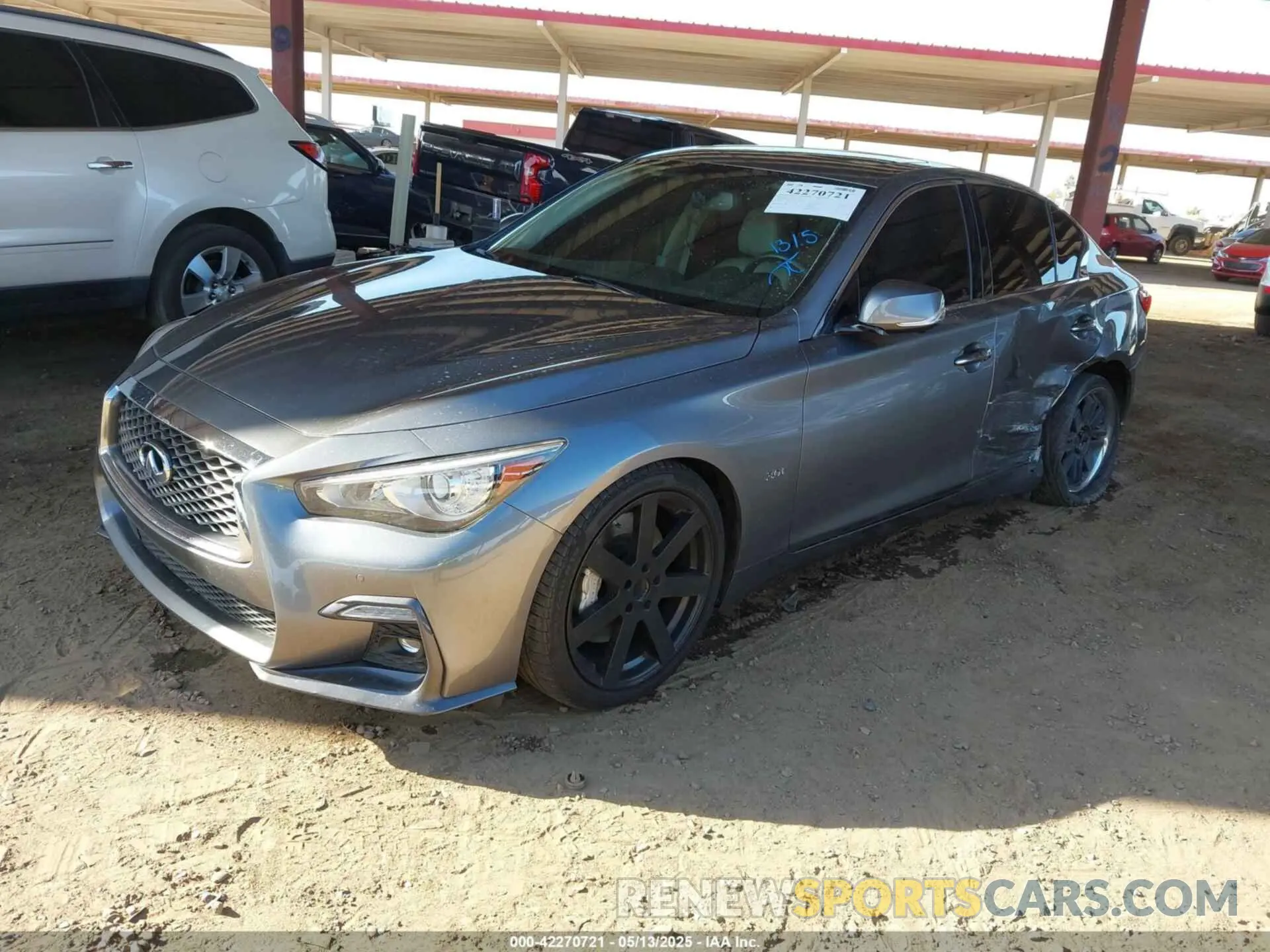 2 Photograph of a damaged car JN1EV7AP8LM200197 INFINITI Q50 2020