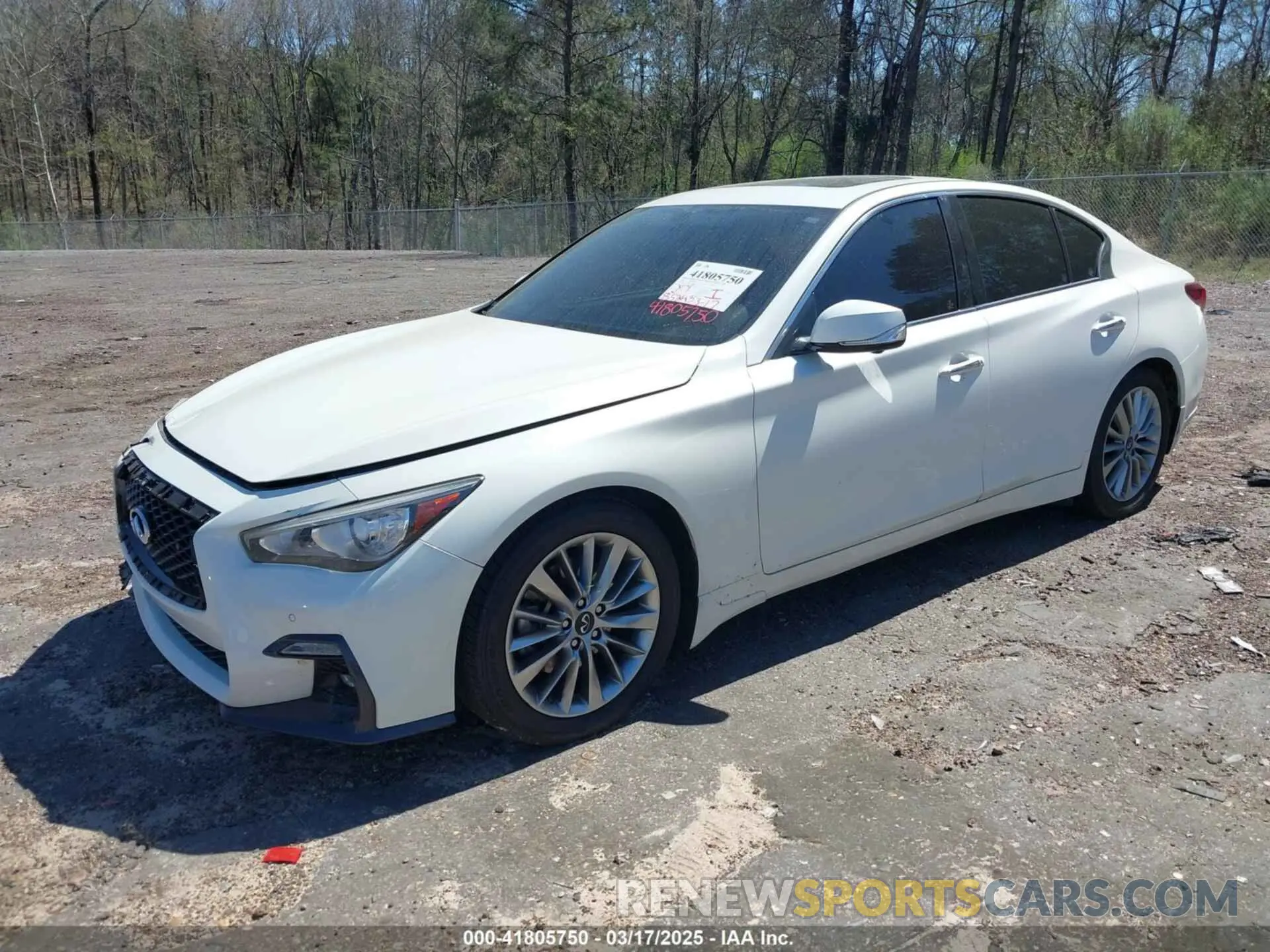 2 Photograph of a damaged car JN1EV7AP9LM203755 INFINITI Q50 2020