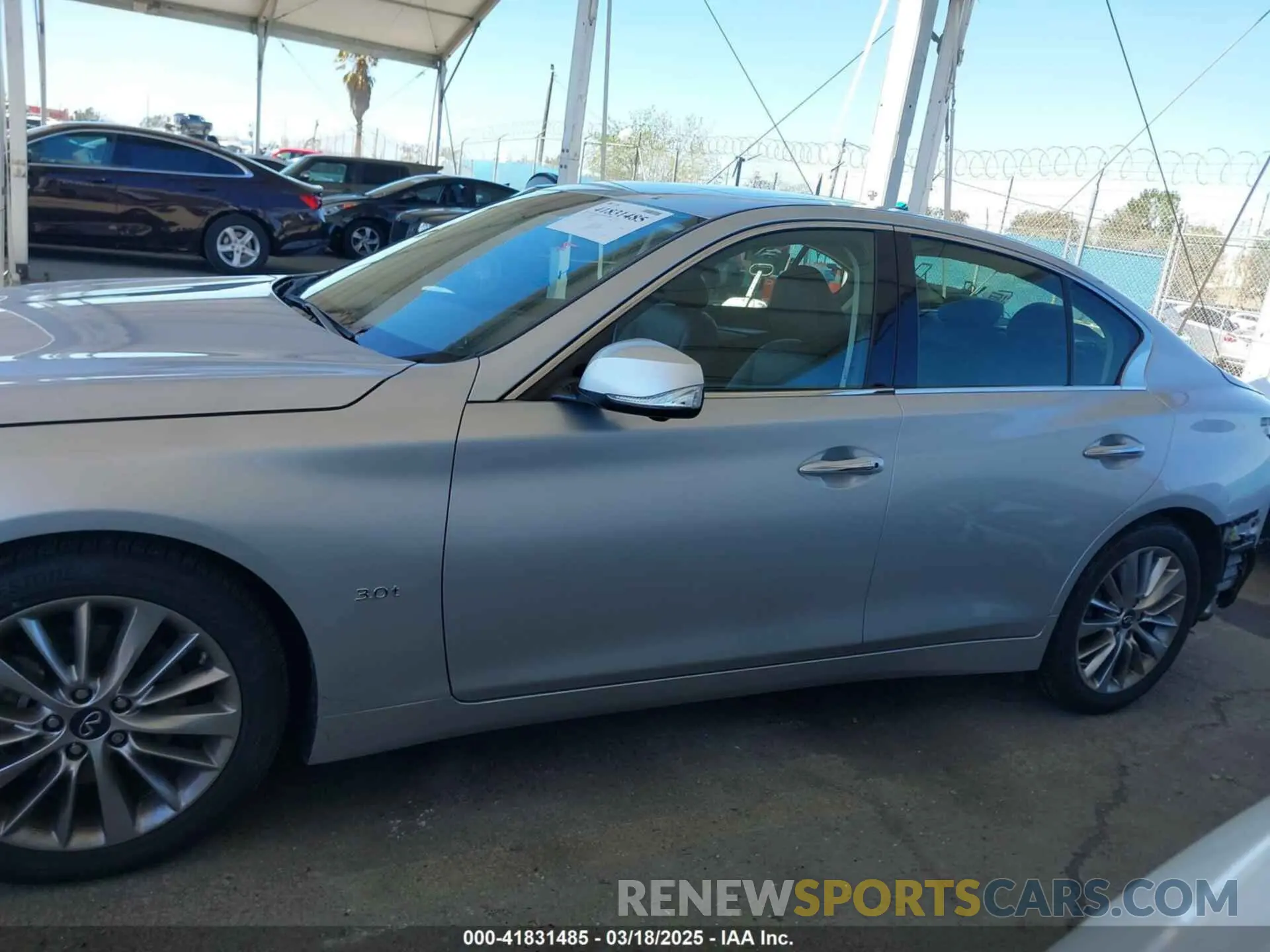 15 Photograph of a damaged car JN1EV7AP9LM203769 INFINITI Q50 2020
