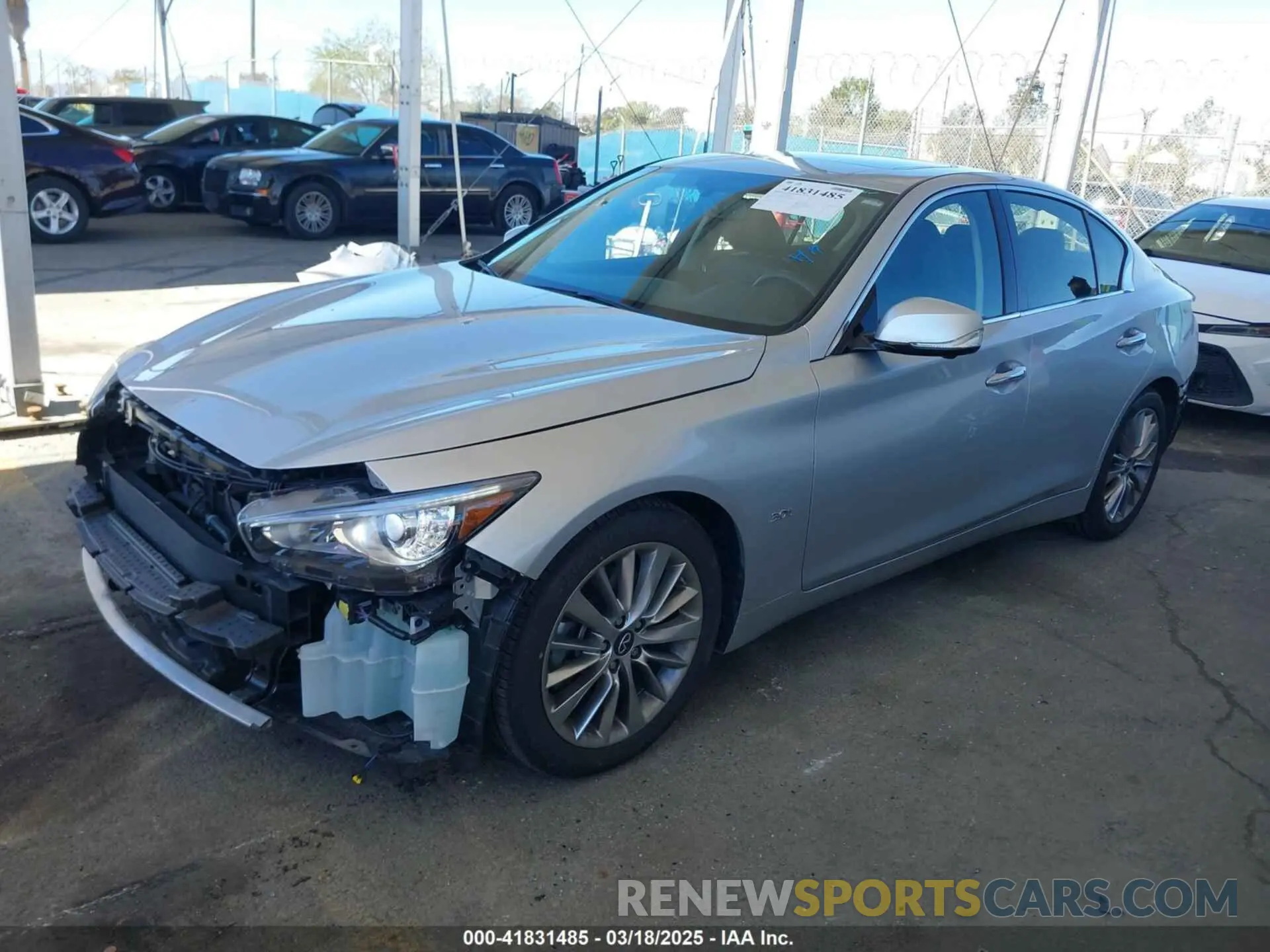 2 Photograph of a damaged car JN1EV7AP9LM203769 INFINITI Q50 2020